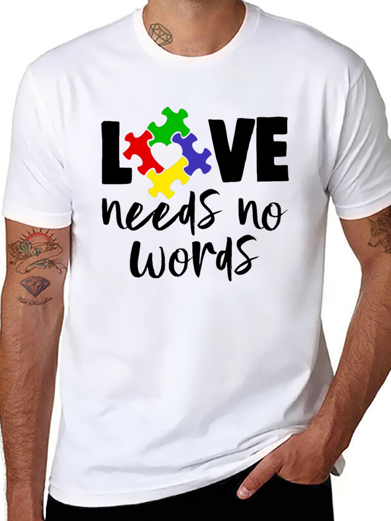 Love Needs No Words - Autism Awareness T-Shirt