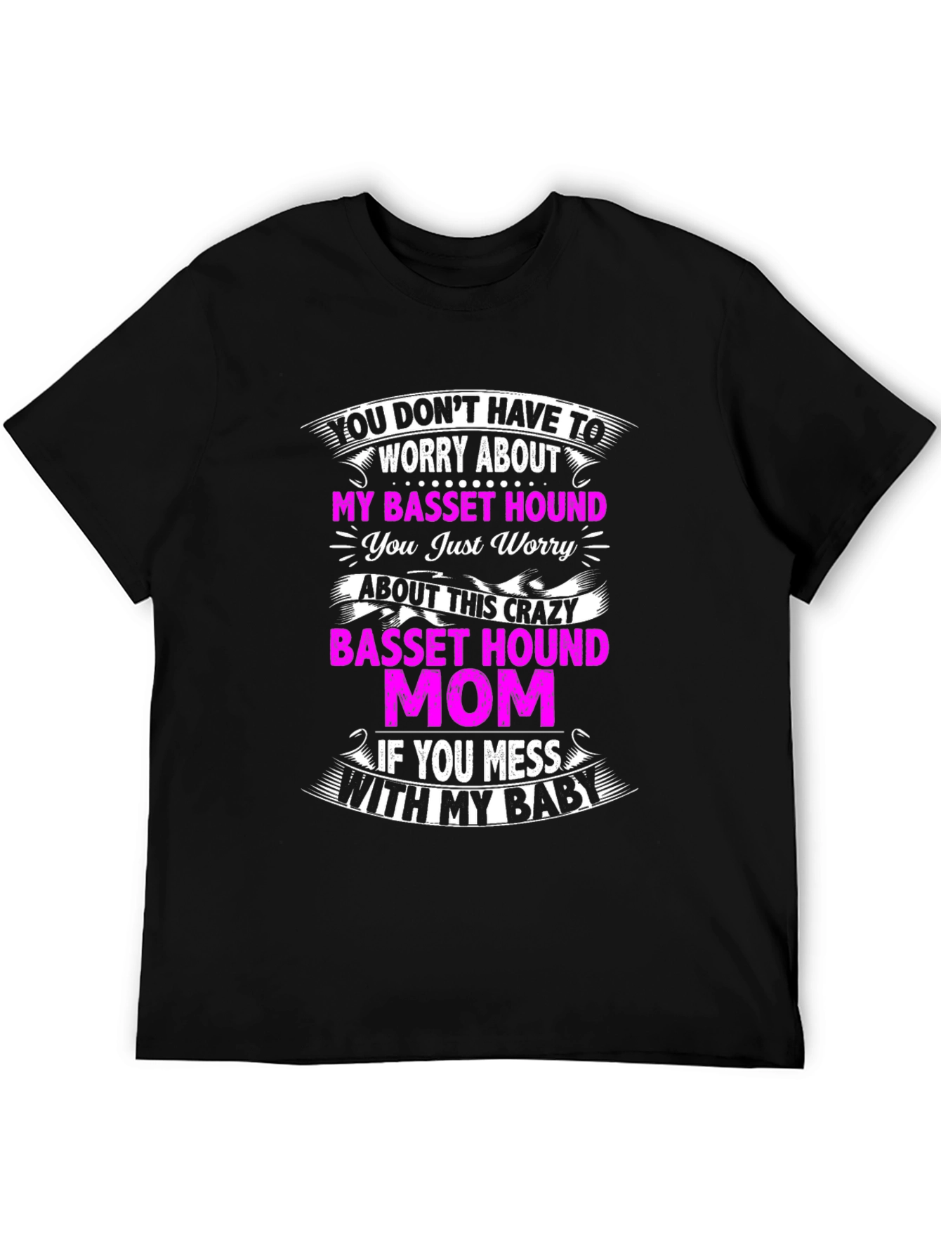 Crazy Basset Hound Mom T-Shirt