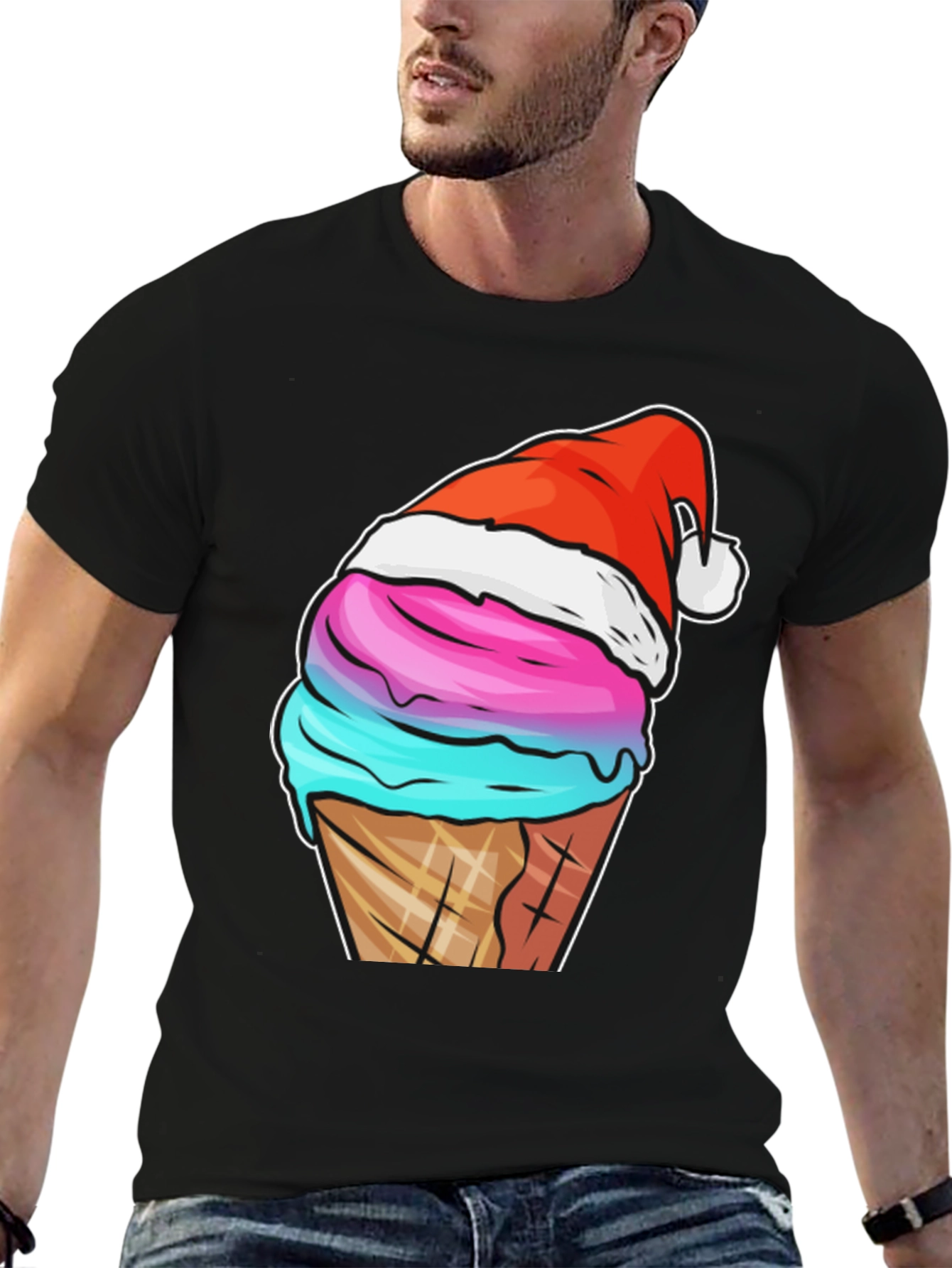 Festive Ice Cream Cone T-Shirt