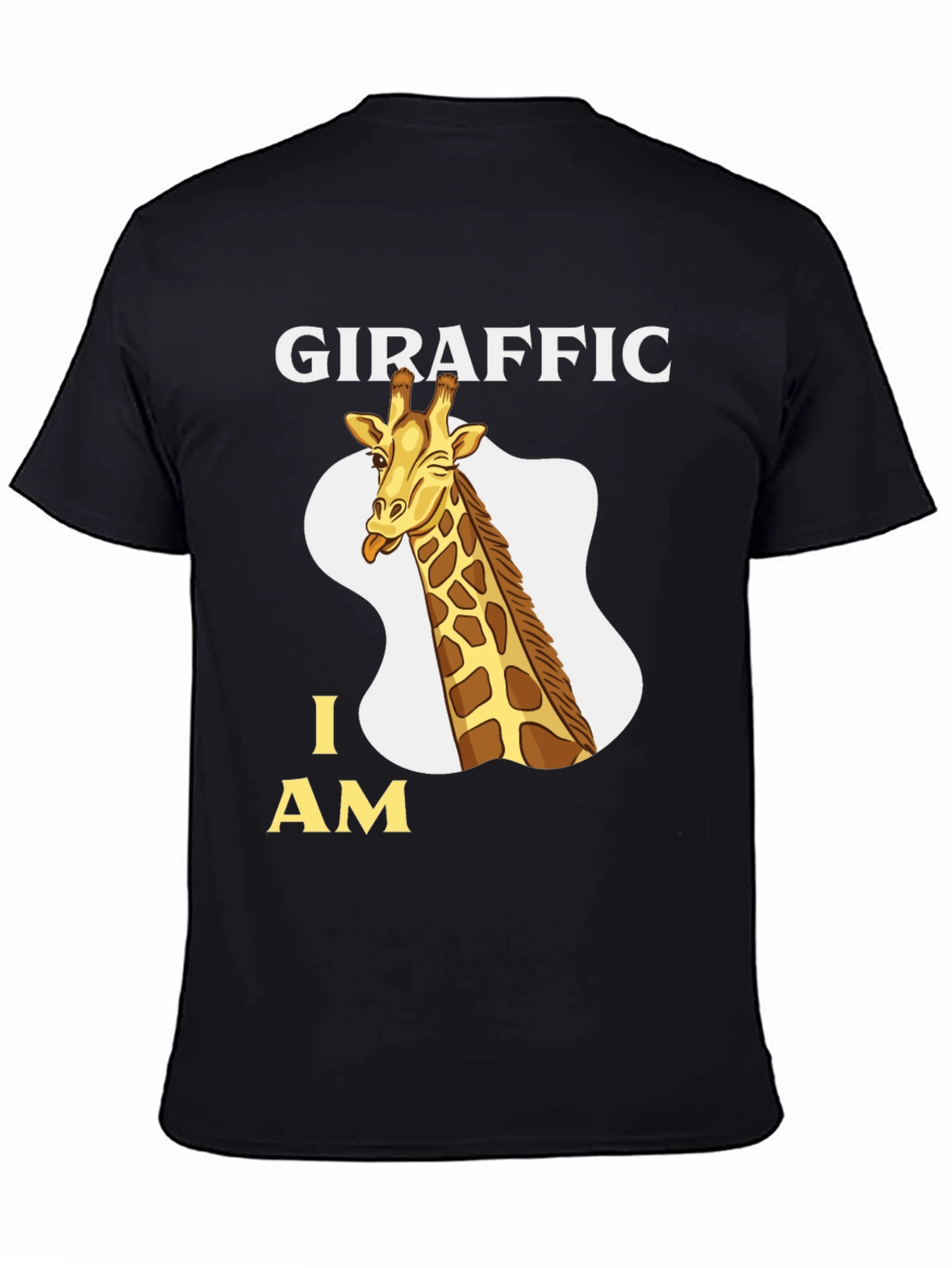 Giraffric I AM Tee - Funny Giraffe Cartoon T-Shirt