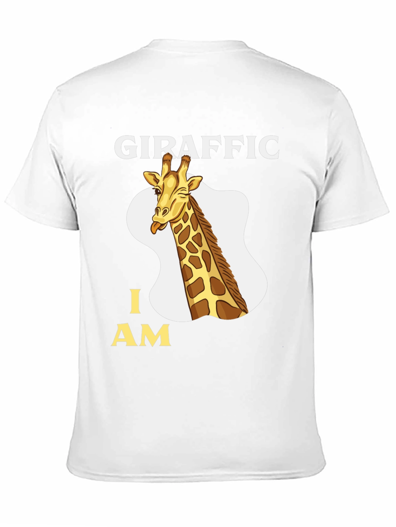 Giraffric I AM Tee - Funny Giraffe Cartoon T-Shirt
