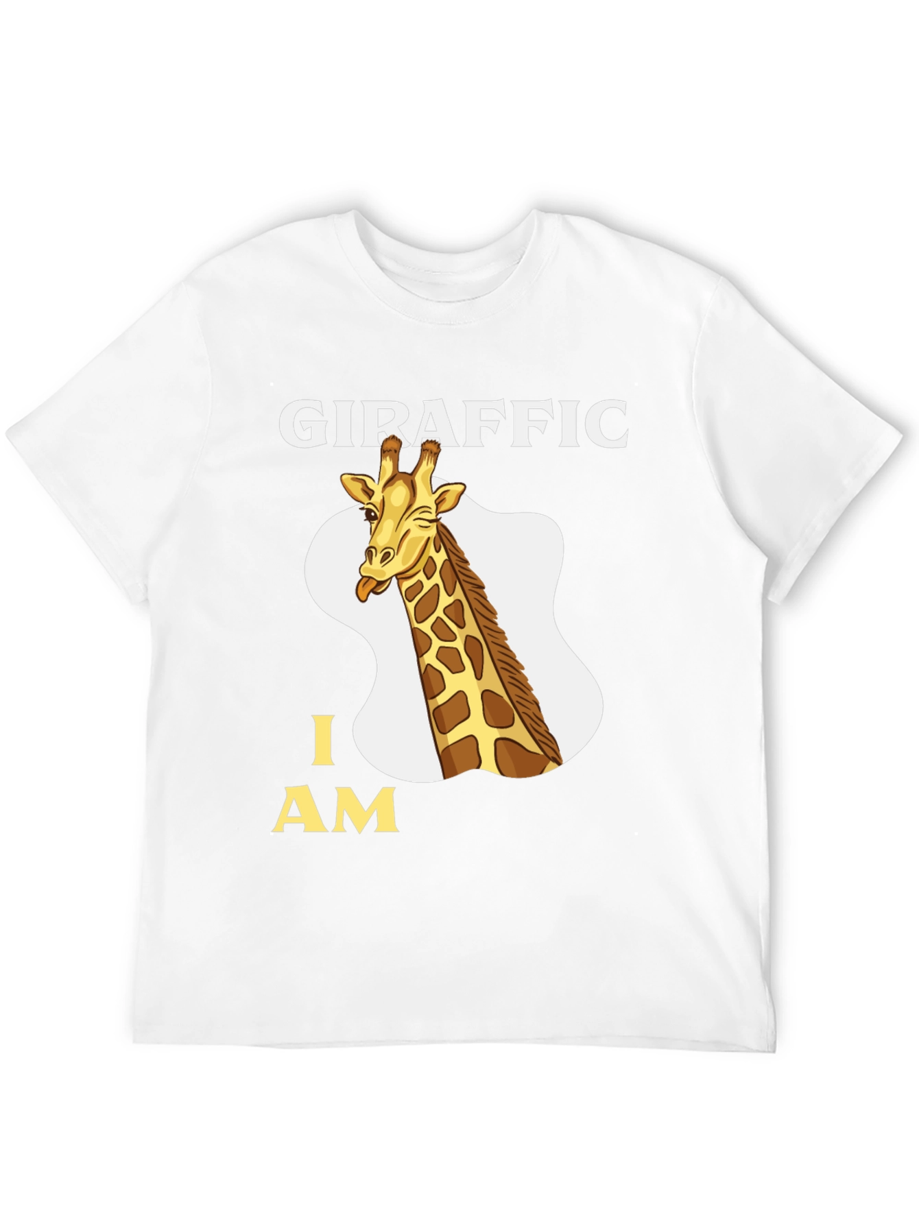 Giraffric I AM Tee - Funny Giraffe Cartoon T-Shirt