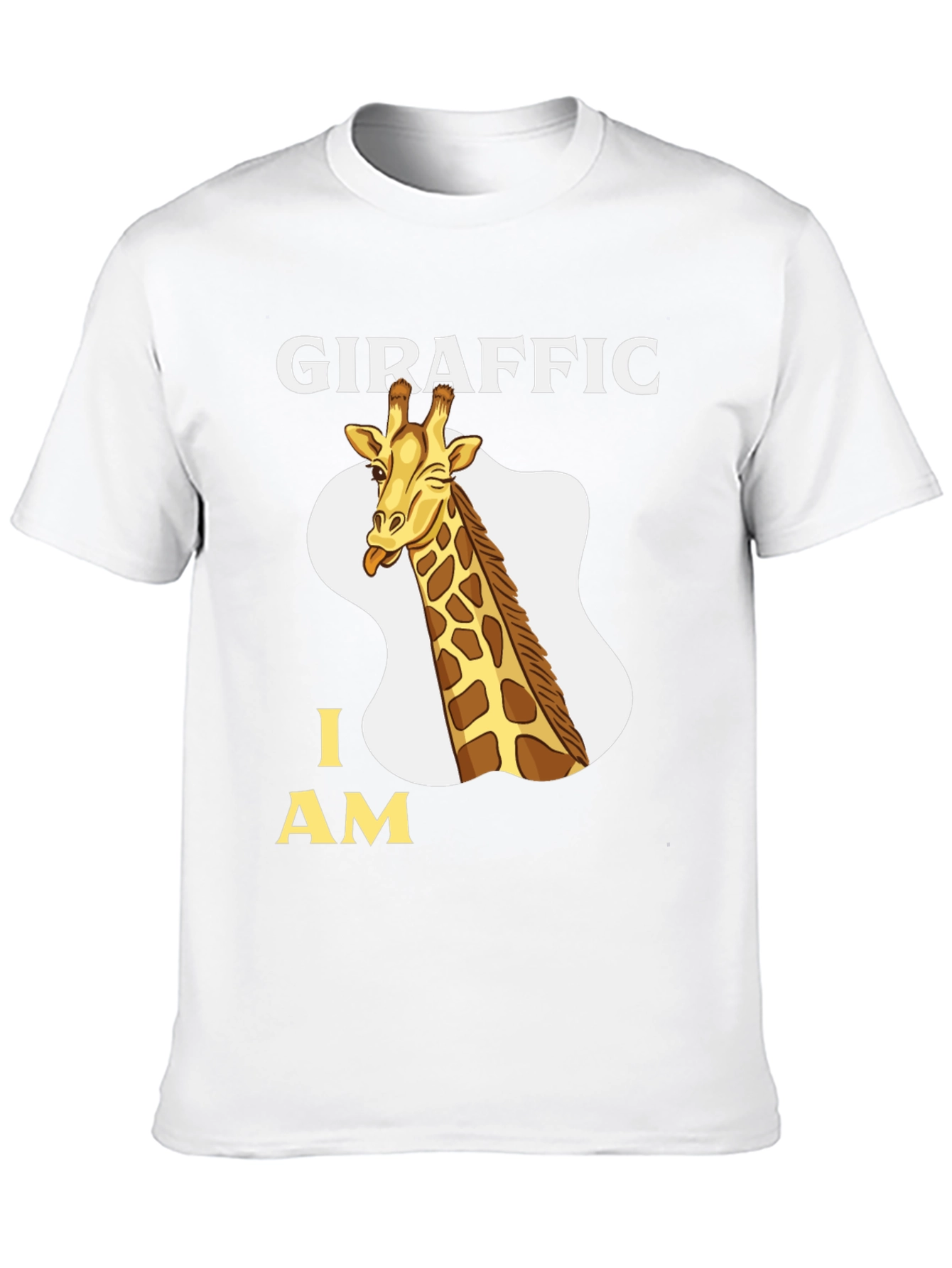 Giraffric I AM Tee - Funny Giraffe Cartoon T-Shirt