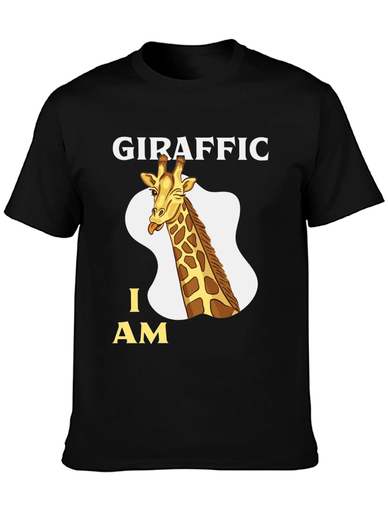 Giraffric I AM Tee - Funny Giraffe Cartoon T-Shirt