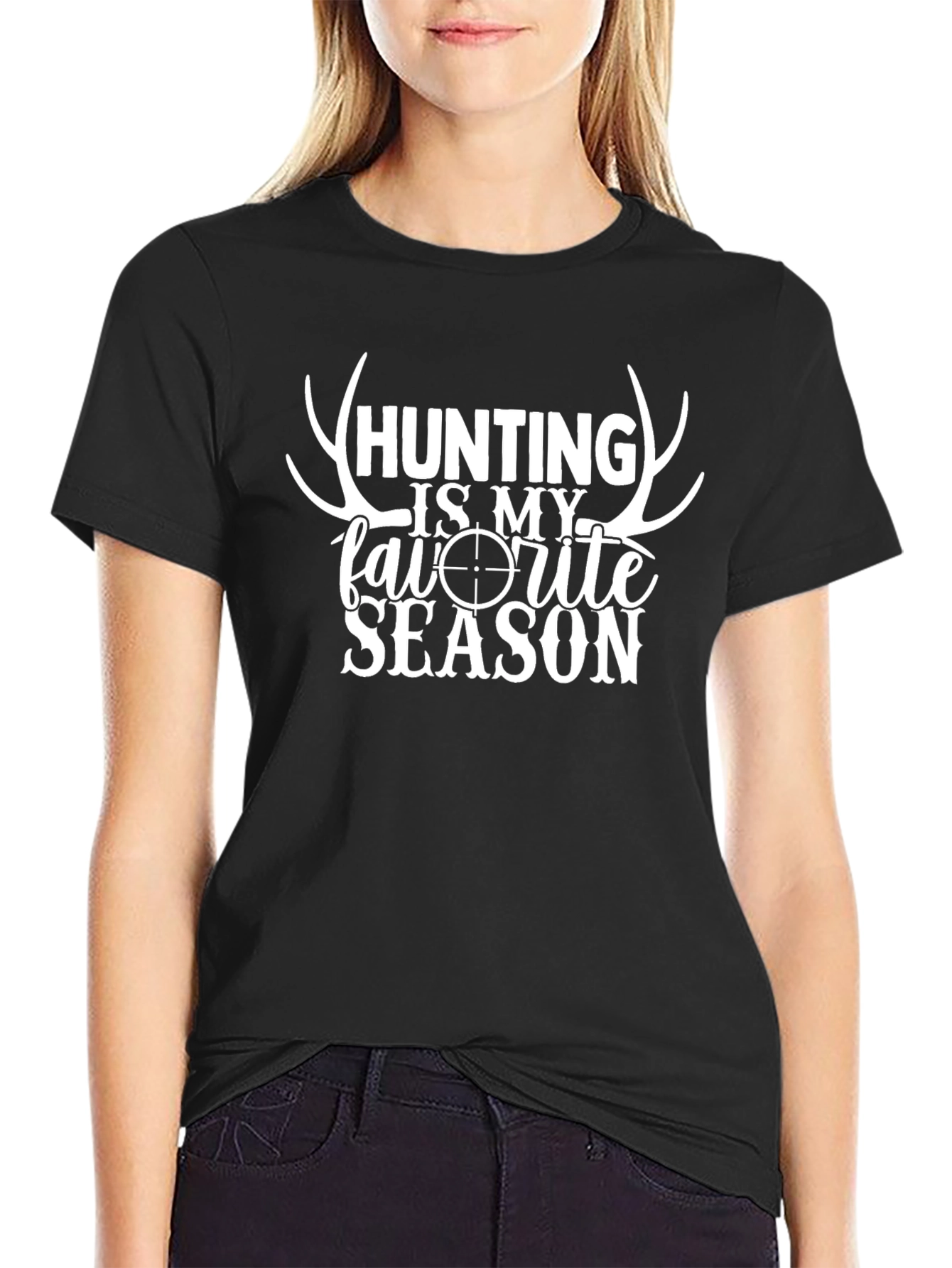 Hunting Is My Favorite Season Black T-Shirt