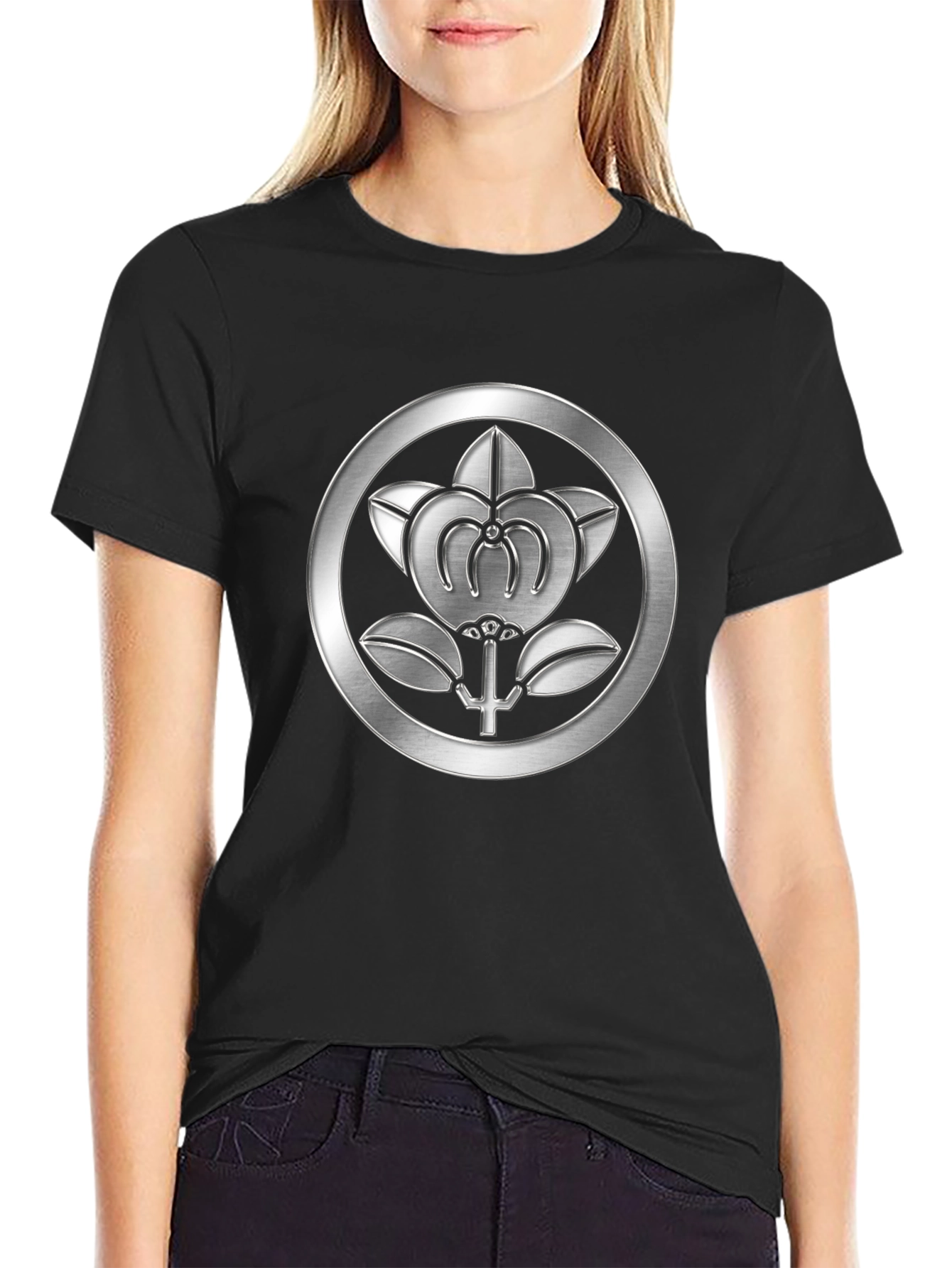Samurai Clan Emblem T-Shirt - Black