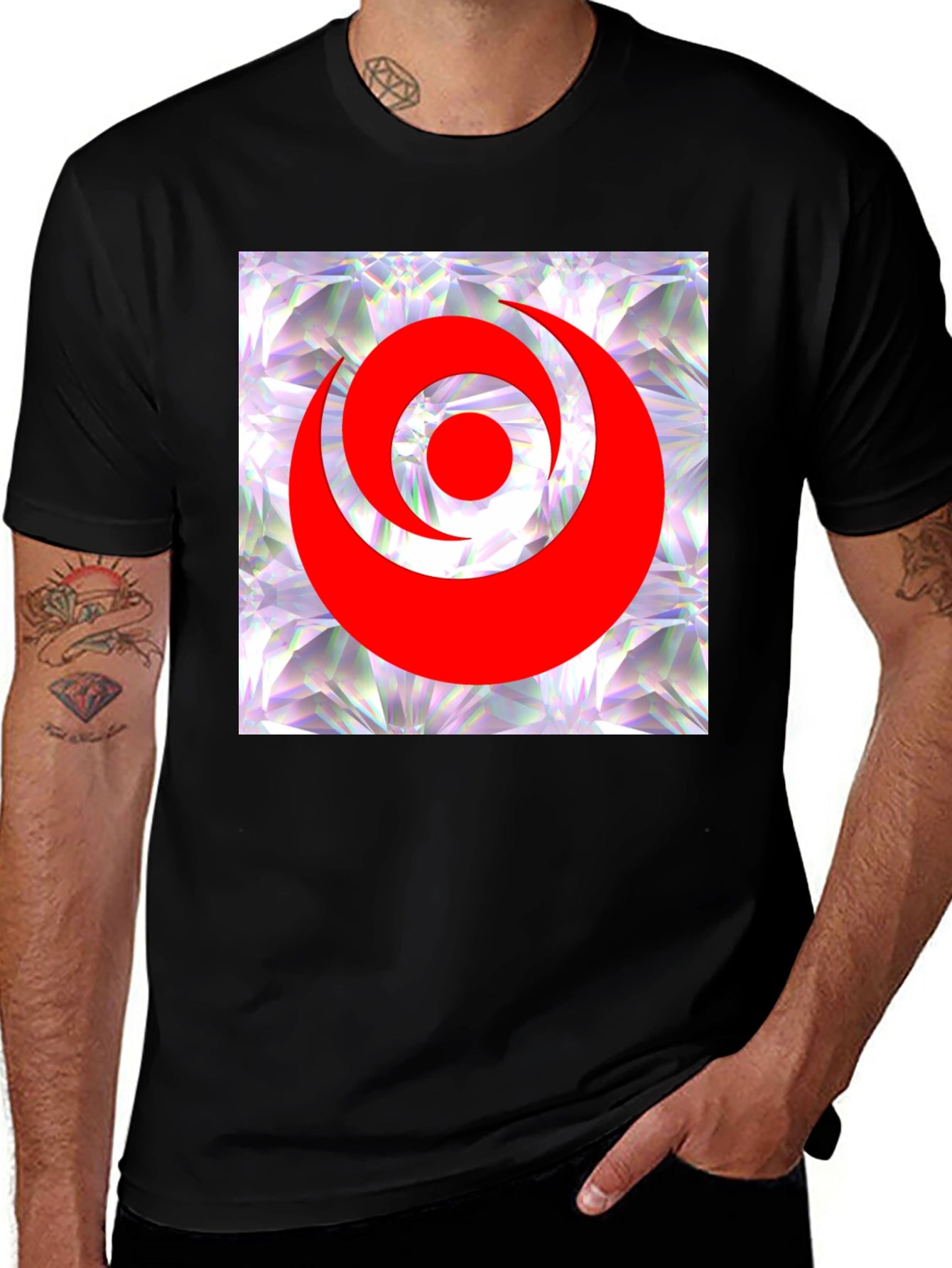 Abstract Graphic Print T-Shirt - Modern Casual Wear