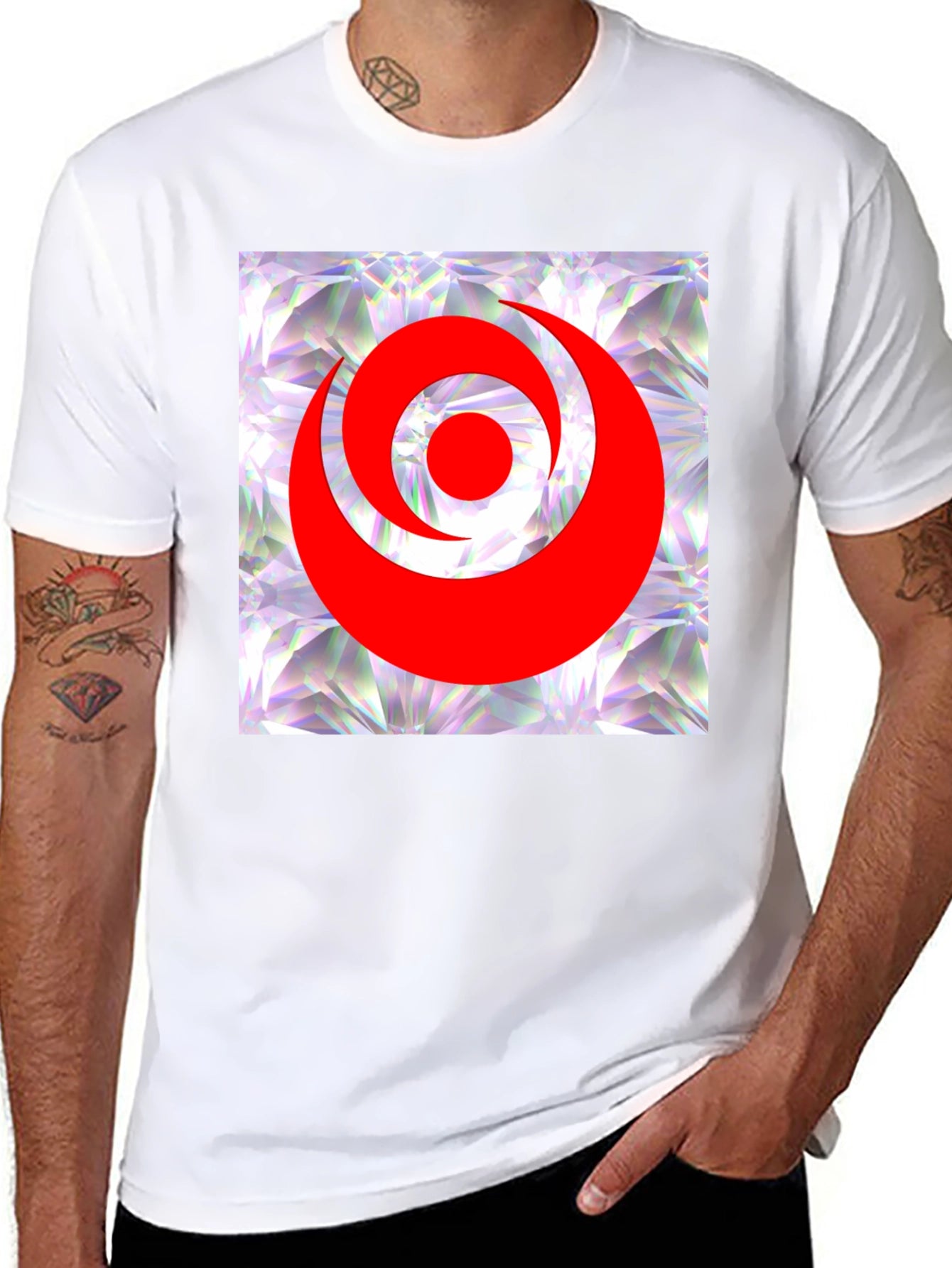 Abstract Graphic Print T-Shirt - Modern Casual Wear