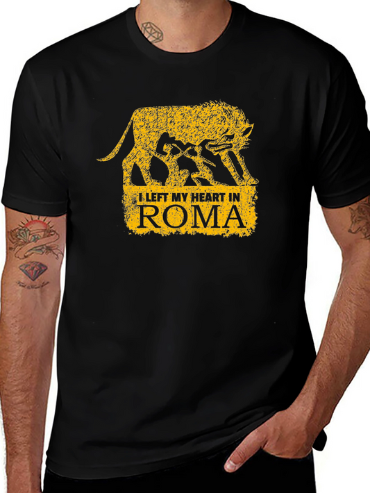 Roma Wolf T-Shirt - I Left My Heart in Rome