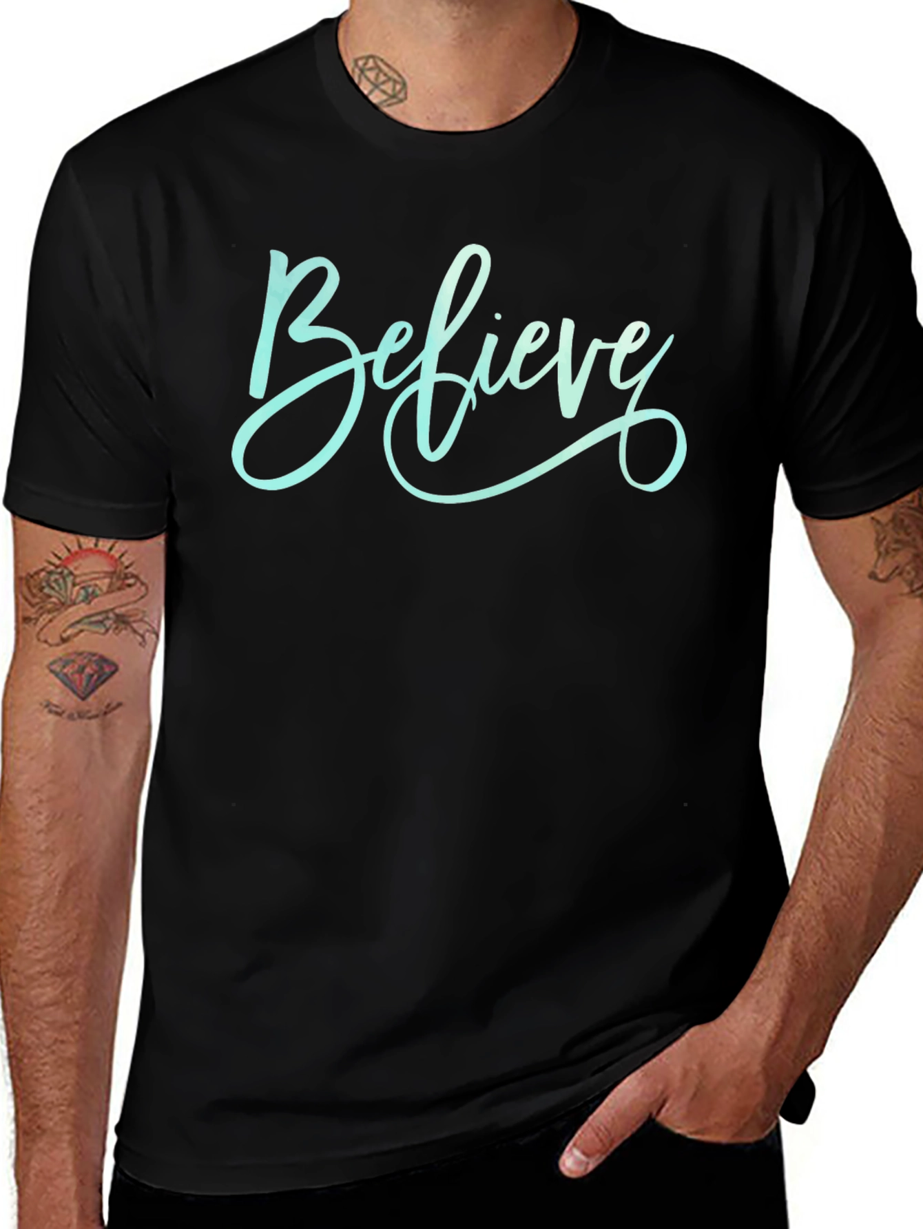 Believe Graphic Tee - Stylish Comfort