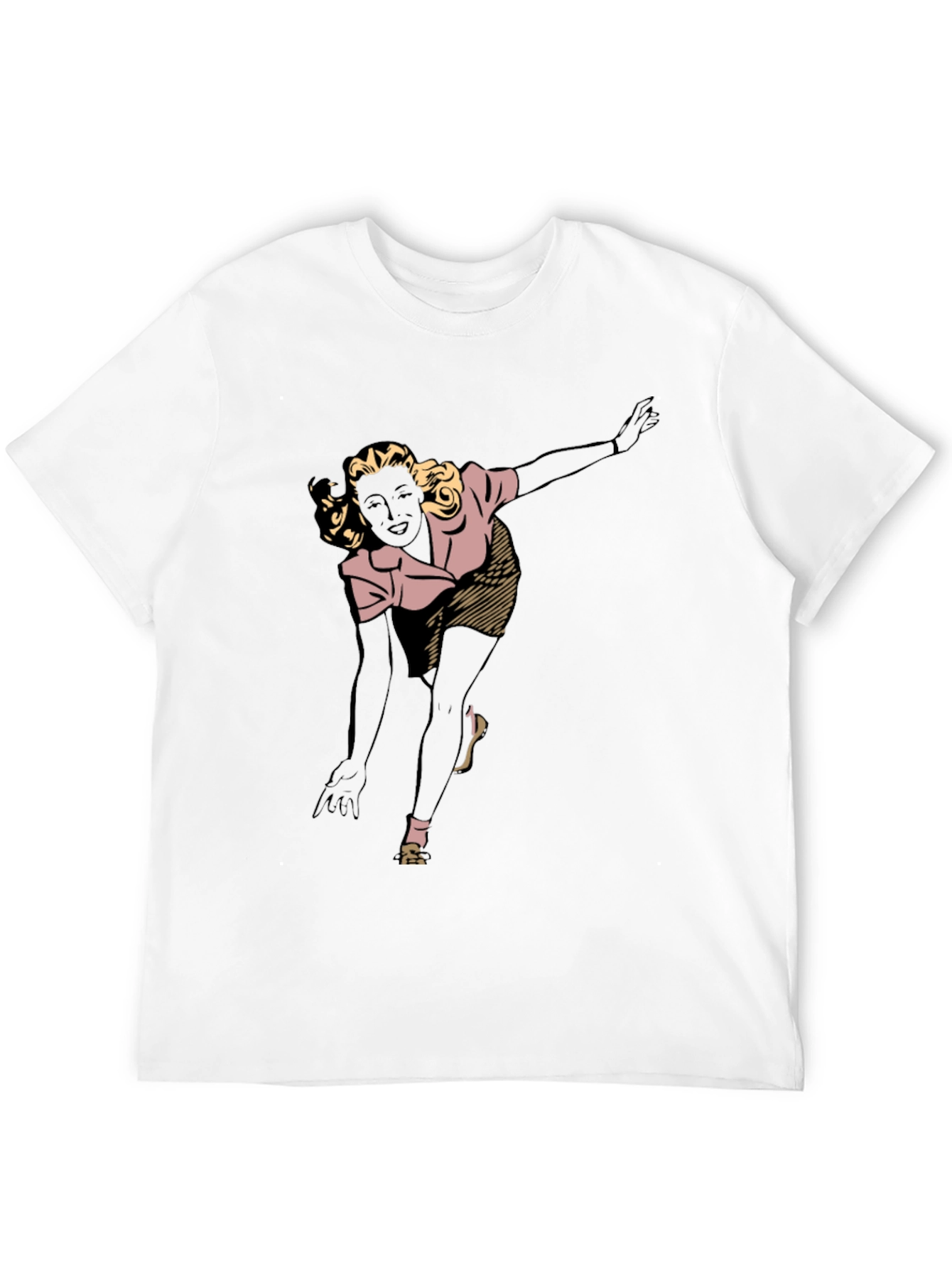 Retro Bowling Girl Graphic Tee