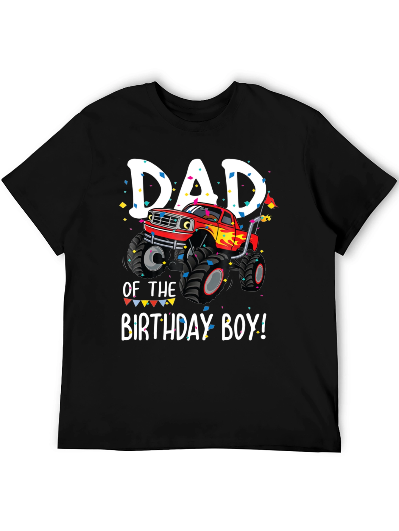 Dad of the Birthday Boy Monster Truck T-Shirt