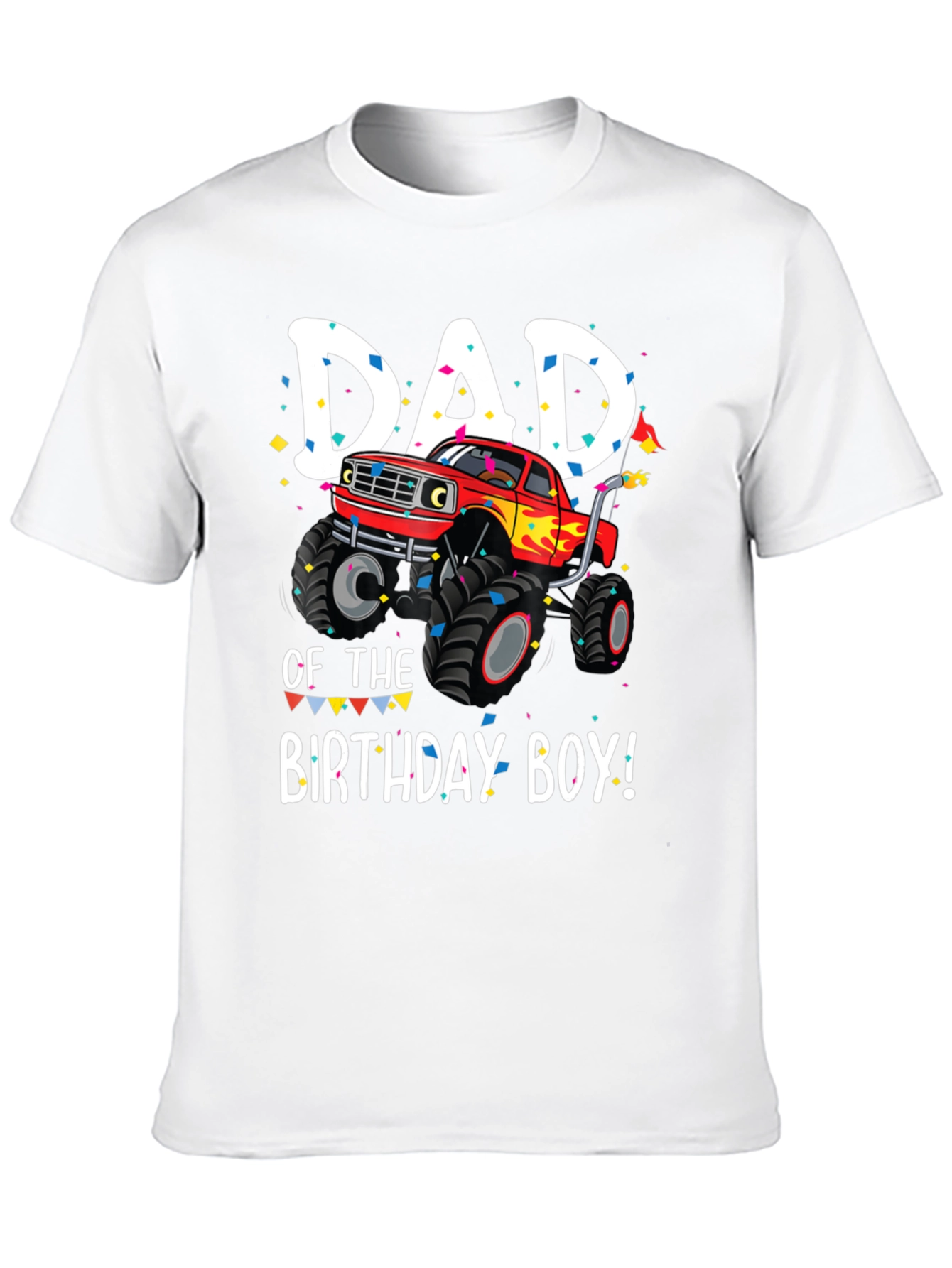 Dad of the Birthday Boy Monster Truck T-Shirt