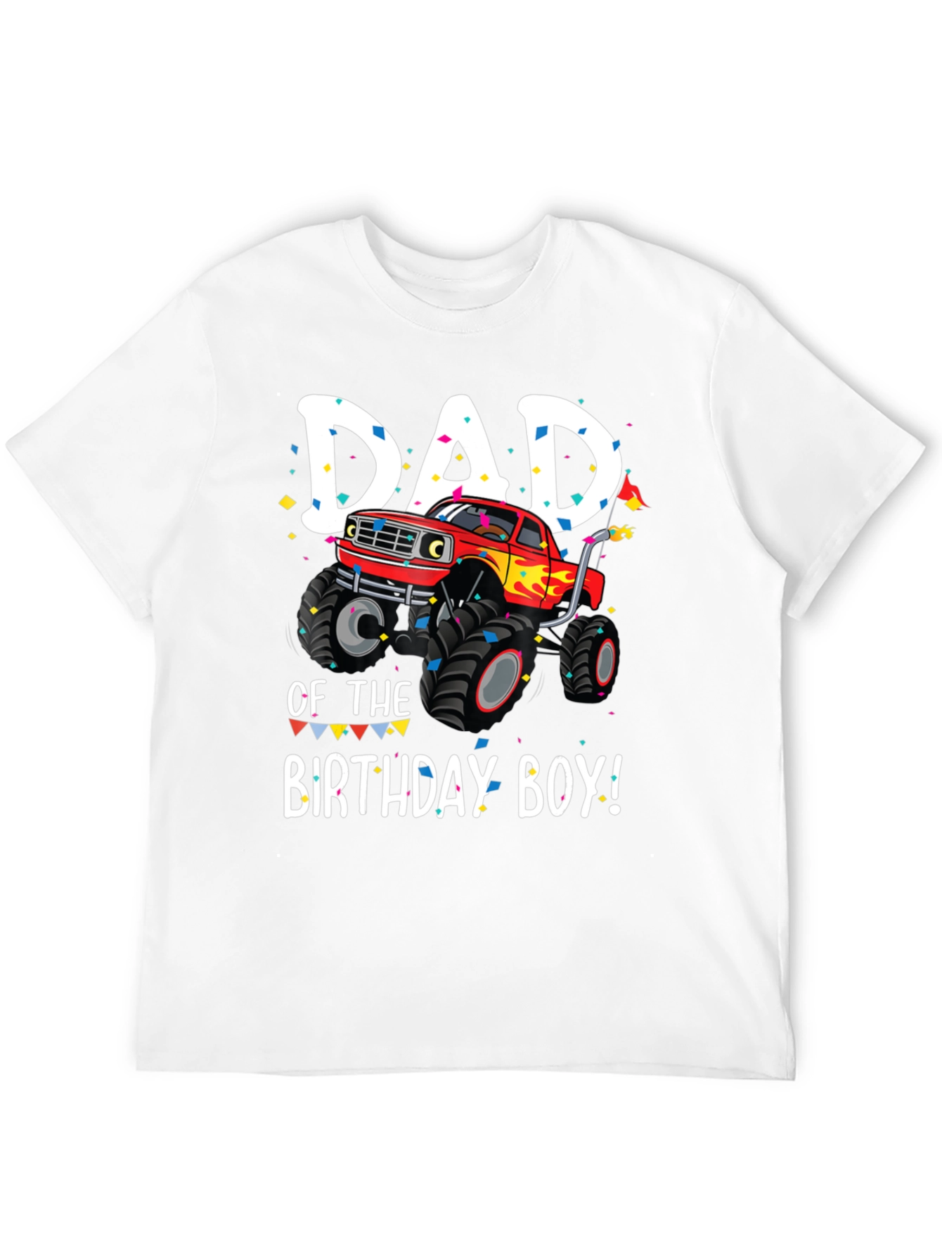 Dad of the Birthday Boy Monster Truck T-Shirt