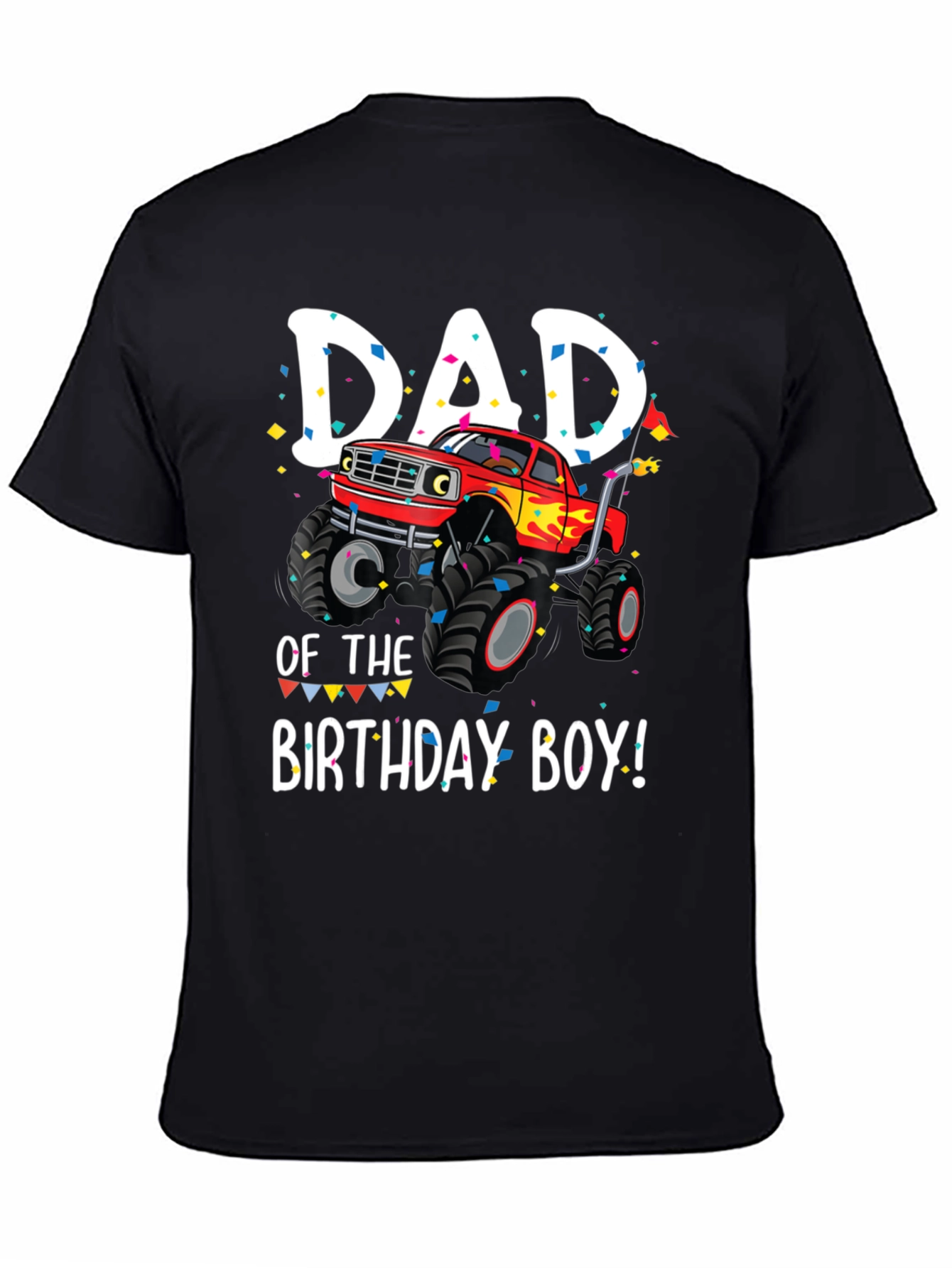 Dad of the Birthday Boy Monster Truck T-Shirt