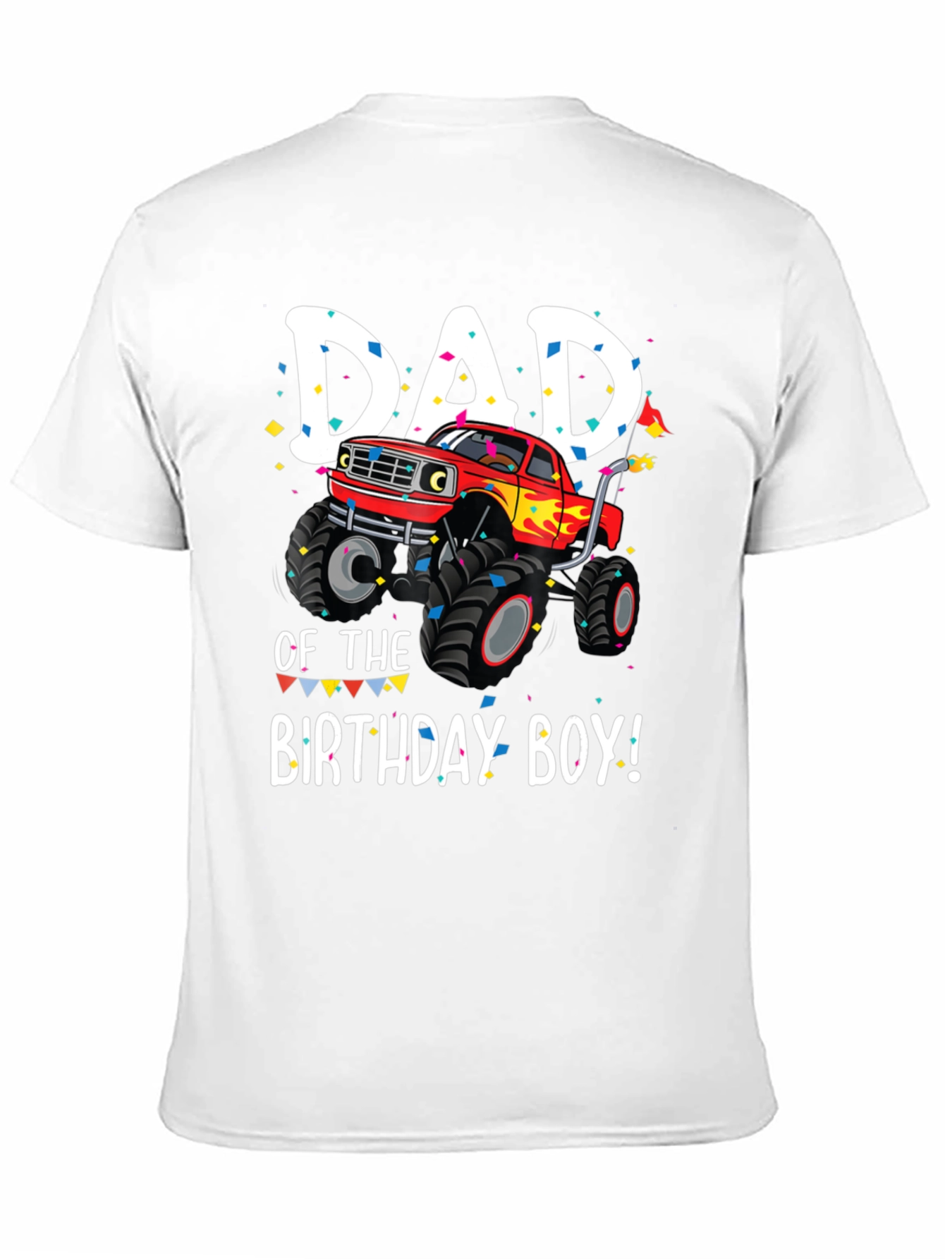 Dad of the Birthday Boy Monster Truck T-Shirt