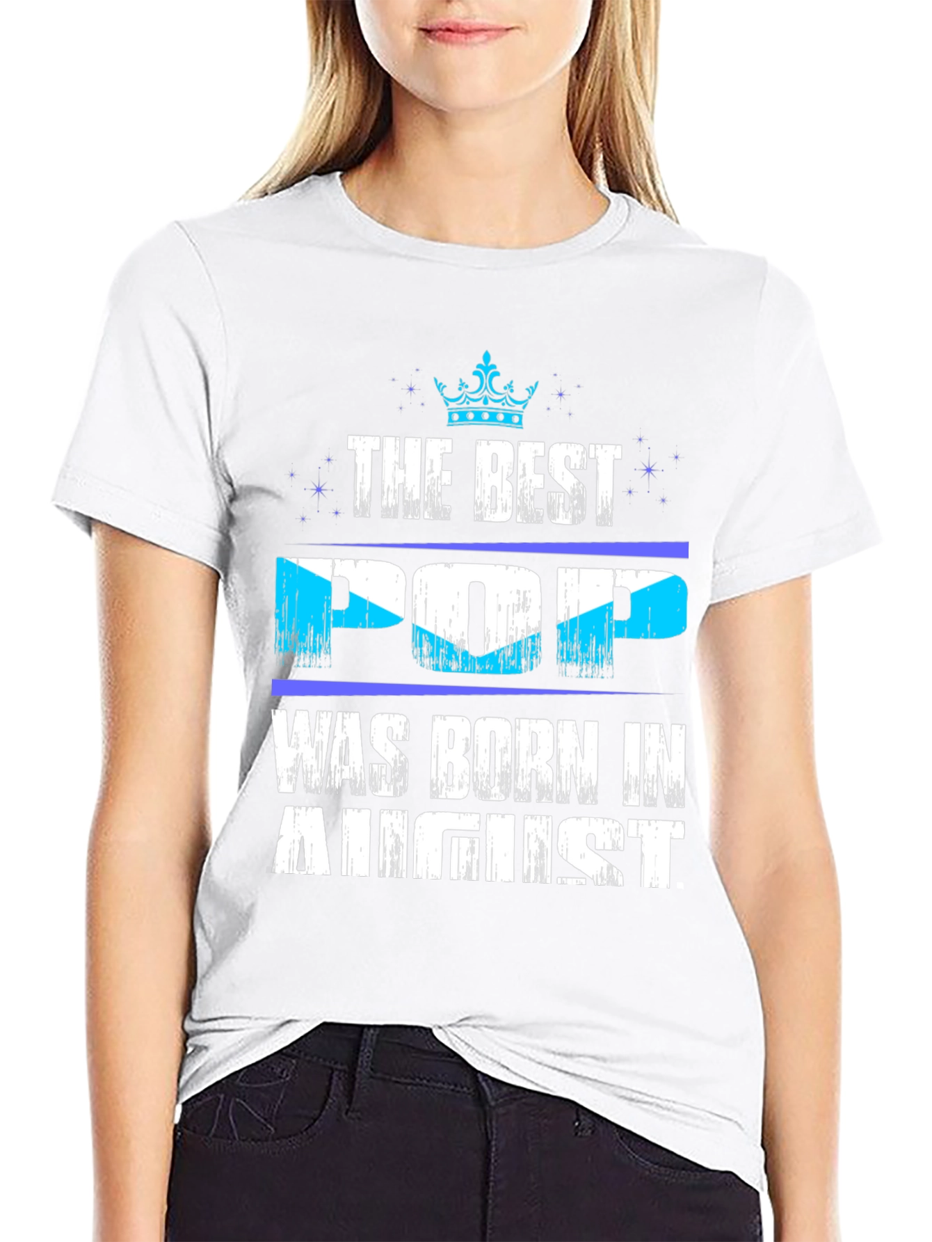 Best Pop Born in August T-Shirt