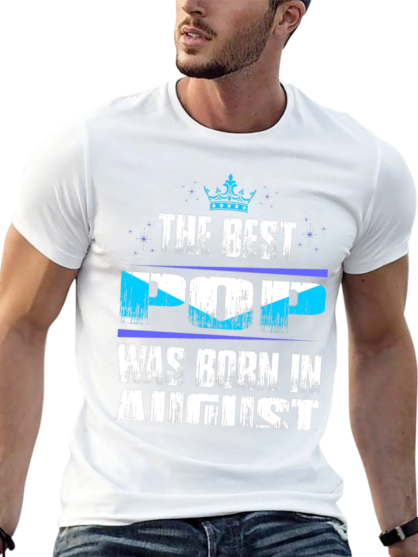 Best Pop Born in August T-Shirt