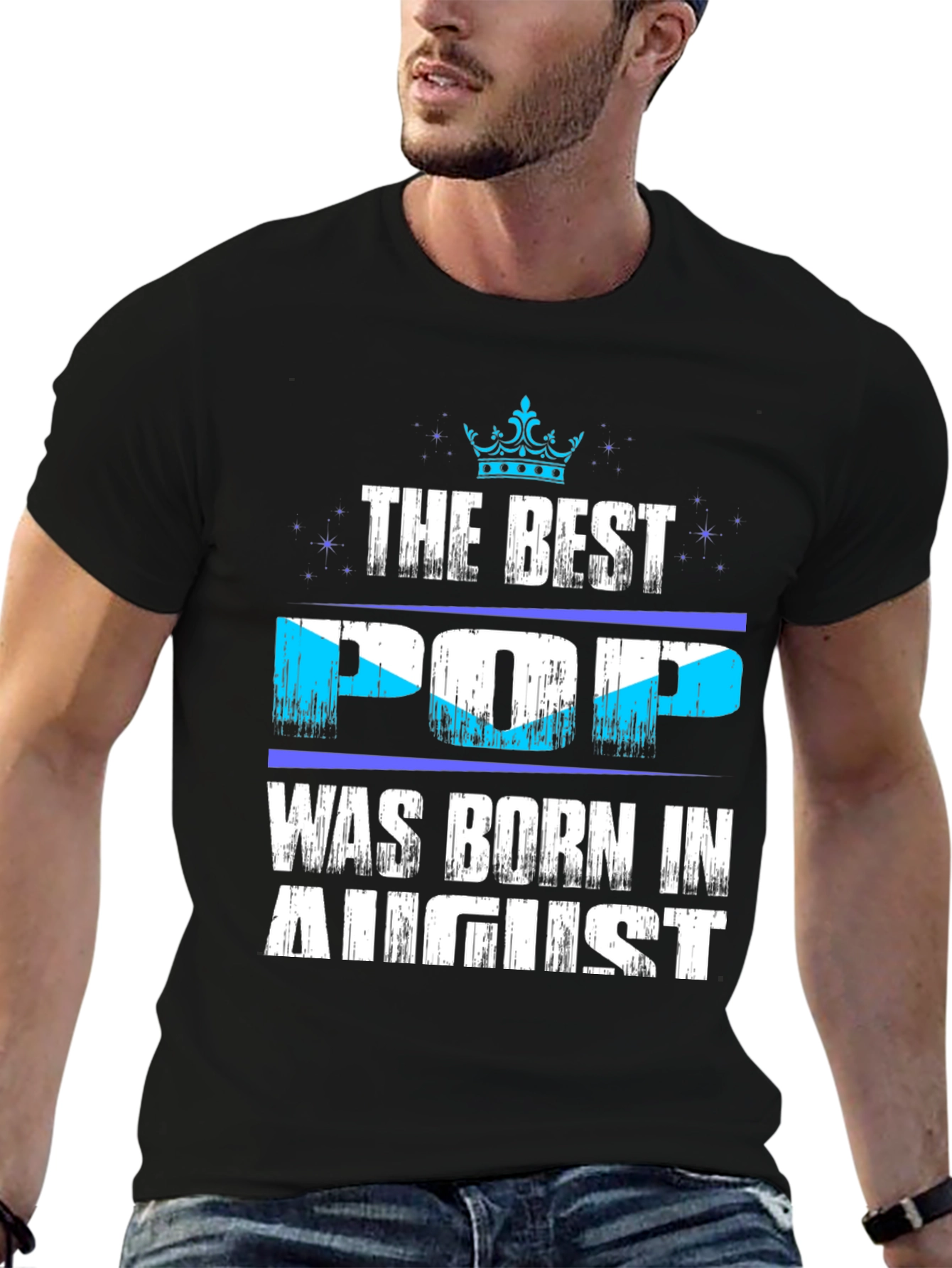 Best Pop Born in August T-Shirt