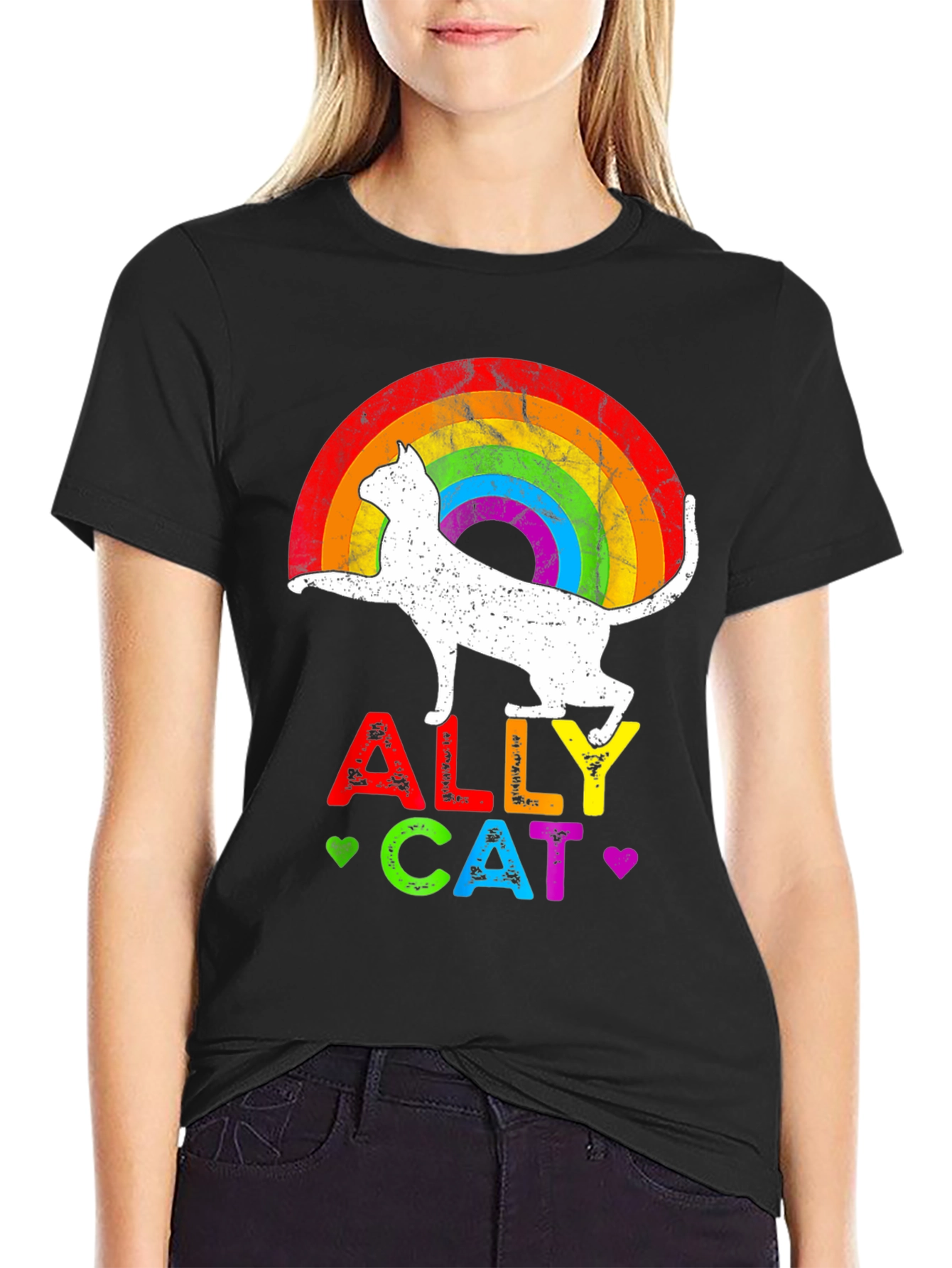 ALLY CAT LGBTQ Pride T-Shirt