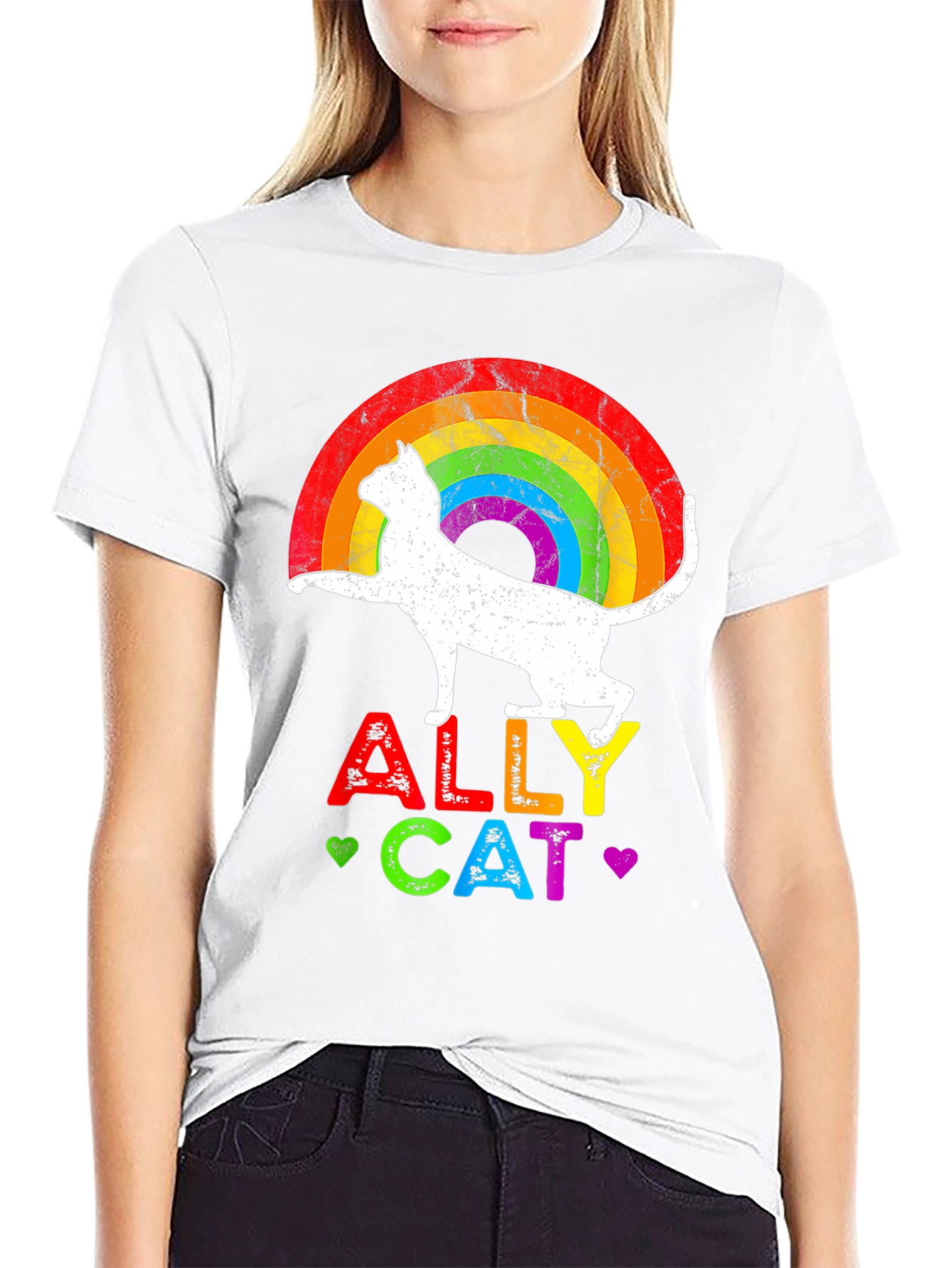 ALLY CAT LGBTQ Pride T-Shirt