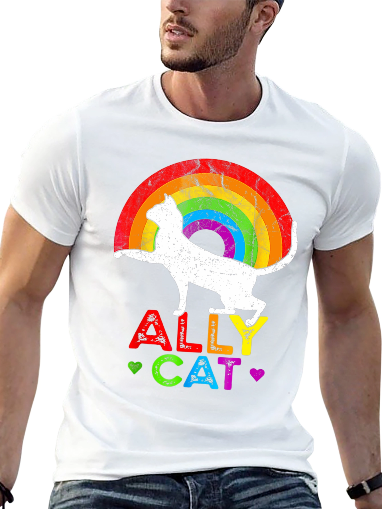 ALLY CAT LGBTQ Pride T-Shirt