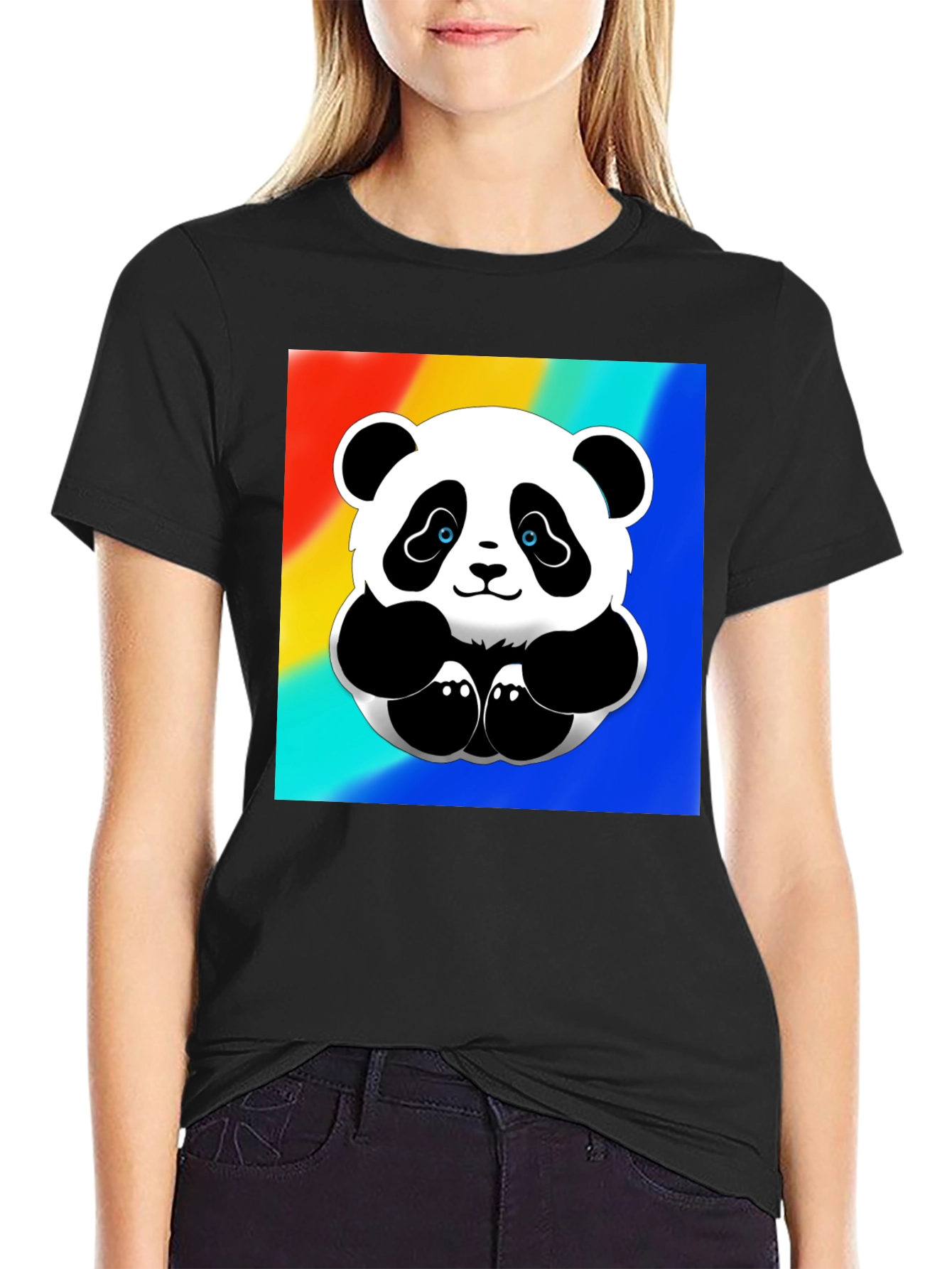 Cute Panda Graphic Tee