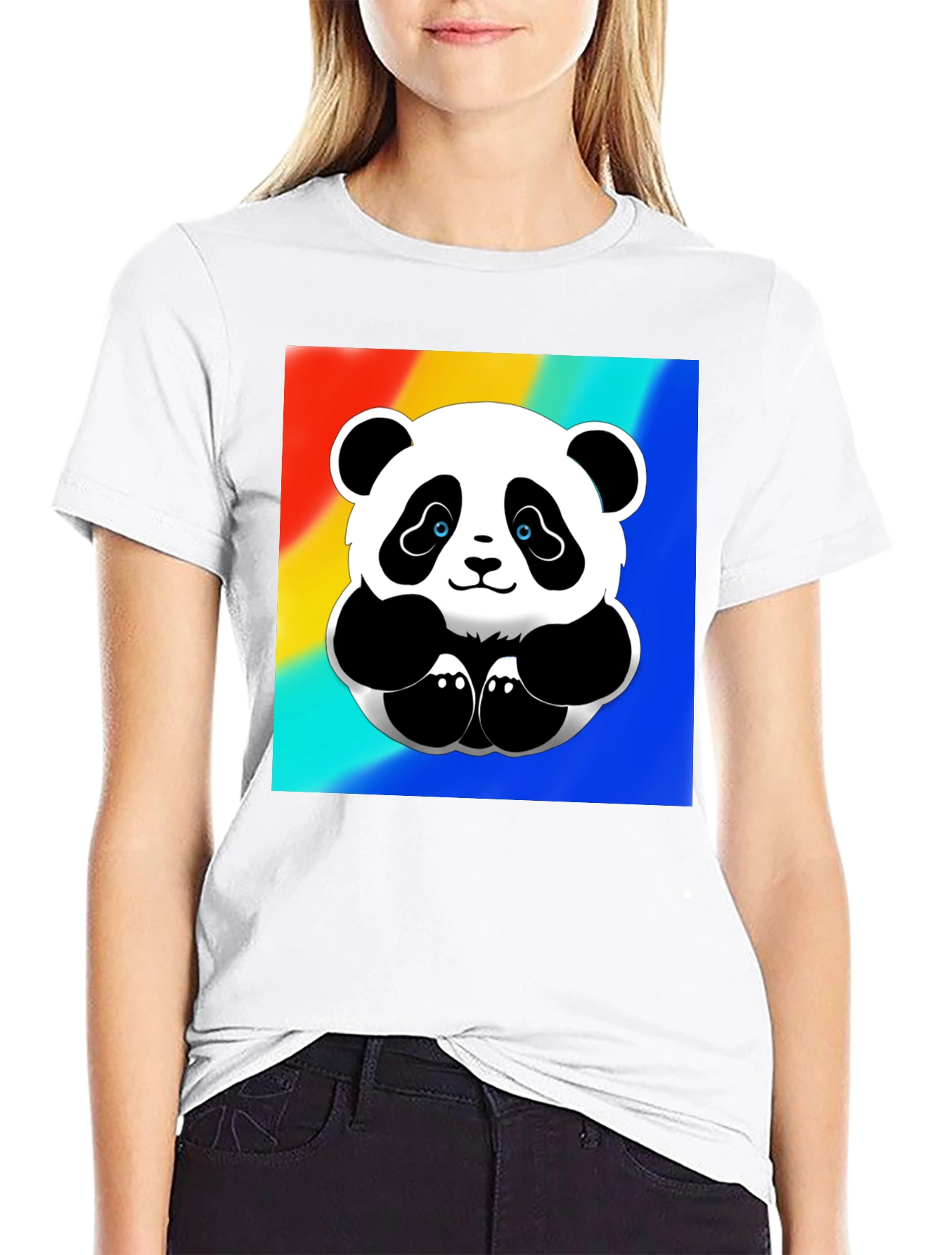 Cute Panda Graphic Tee