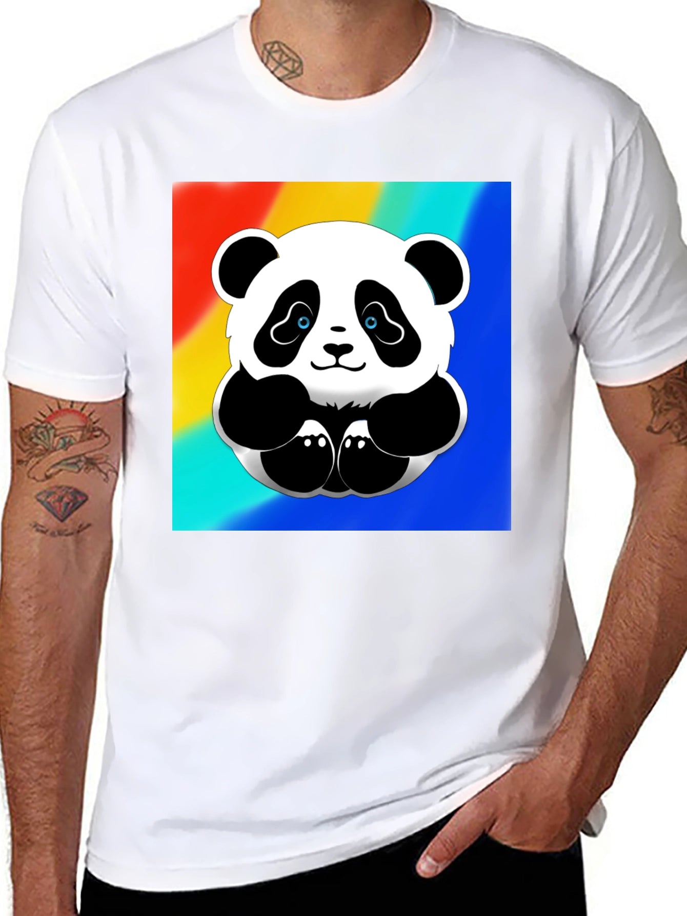 Cute Panda Graphic Tee