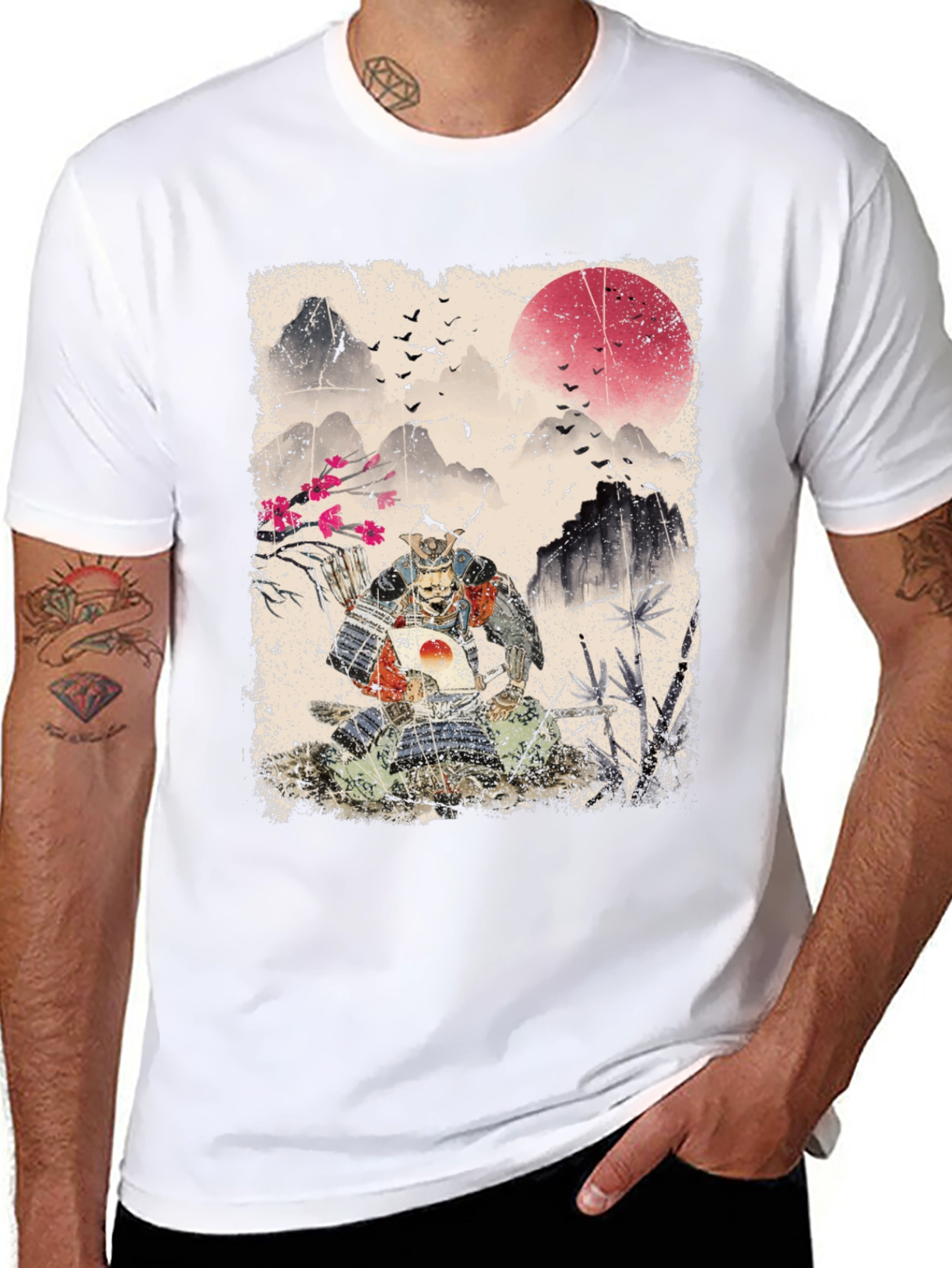 Samurai Warrior Graphic T-Shirt