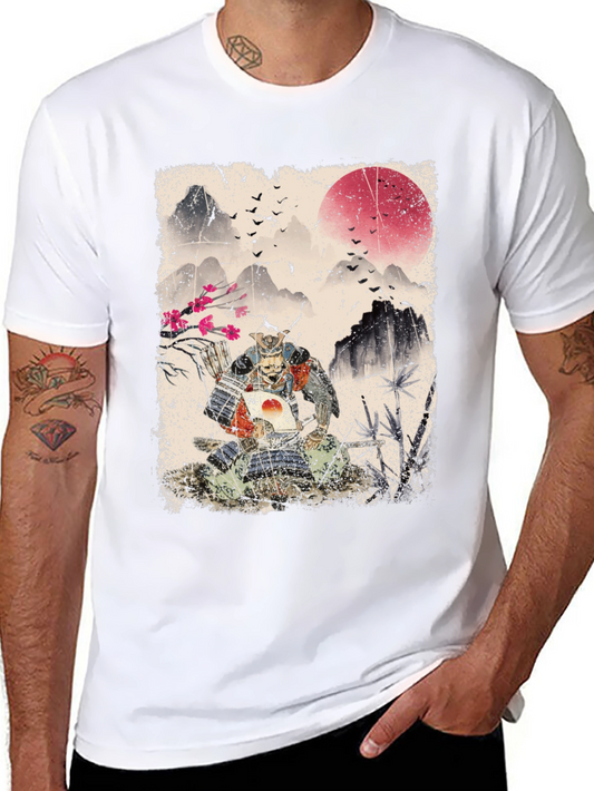 Samurai Warrior Graphic T-Shirt