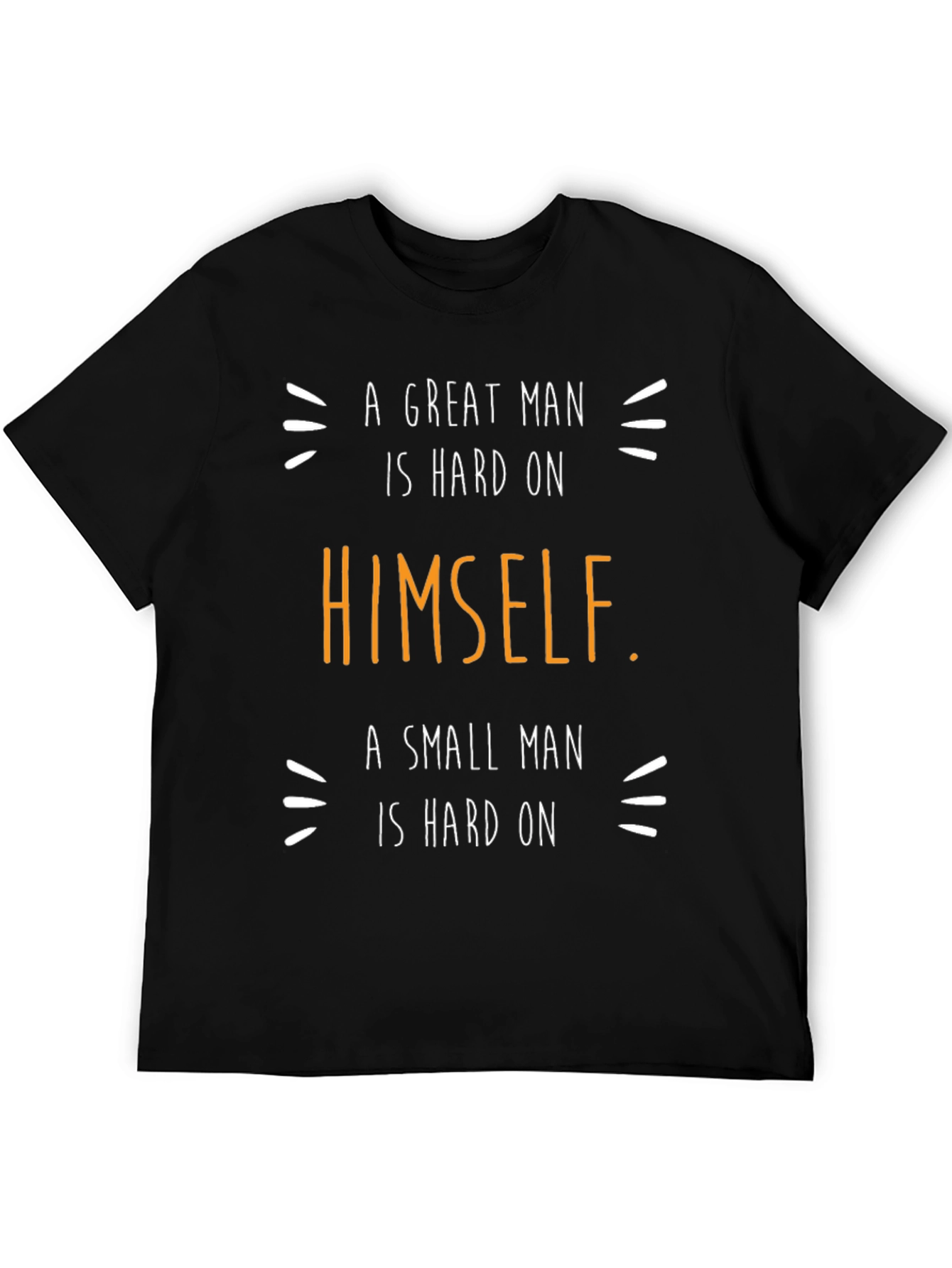 Mens A Great Man Graphic Tee - Black
