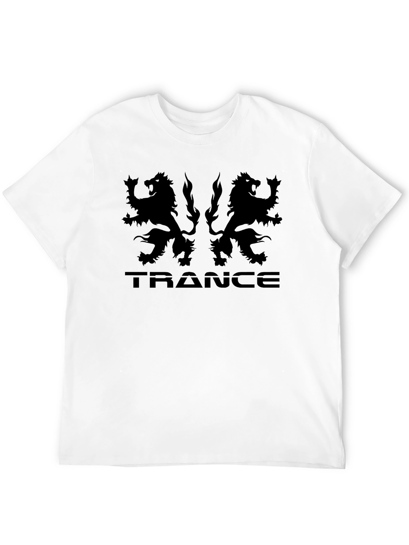 Trance Lion Graphic Black T-Shirt