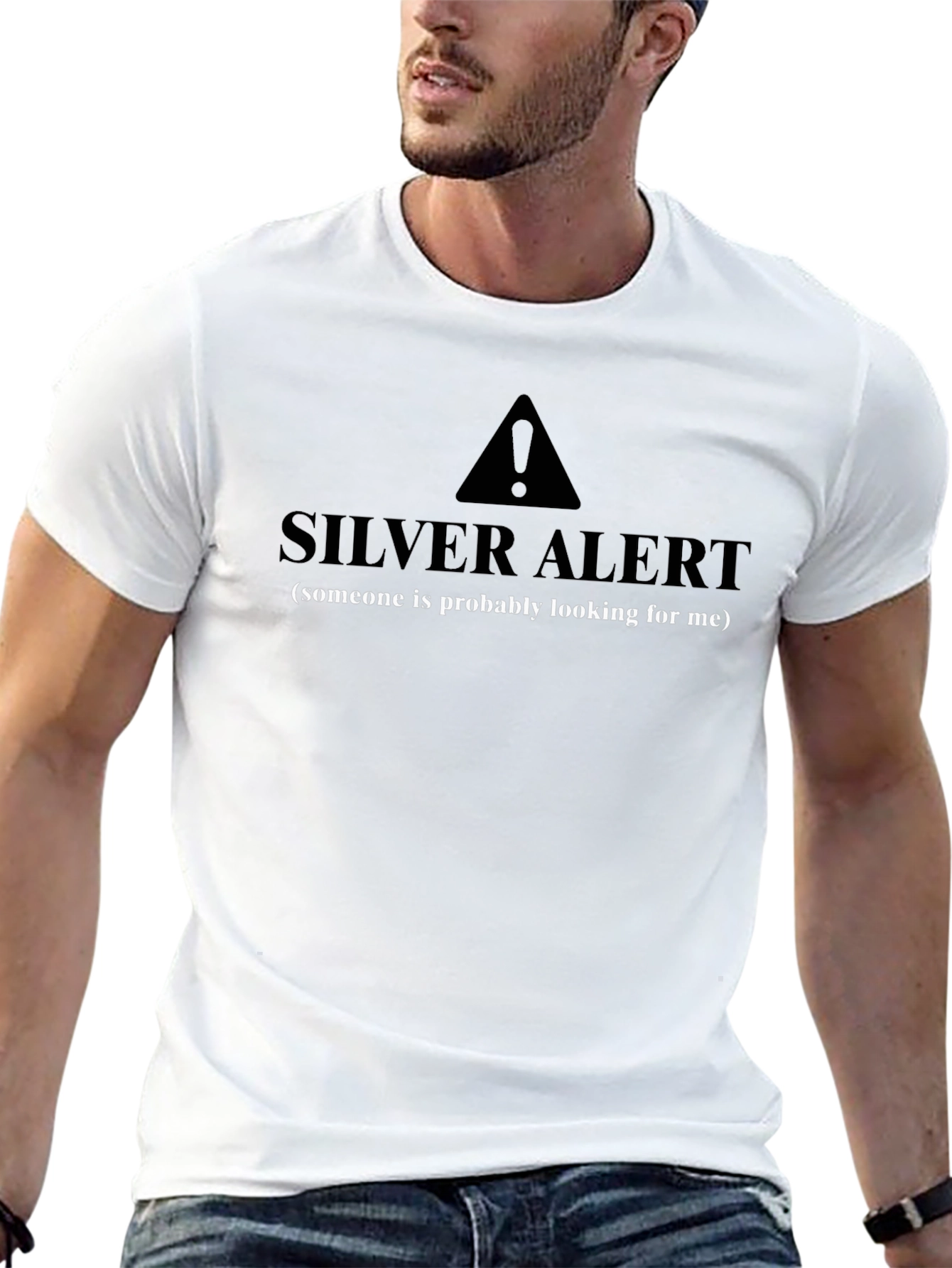 Funny Silver Alert T-Shirt - Humor Apparel