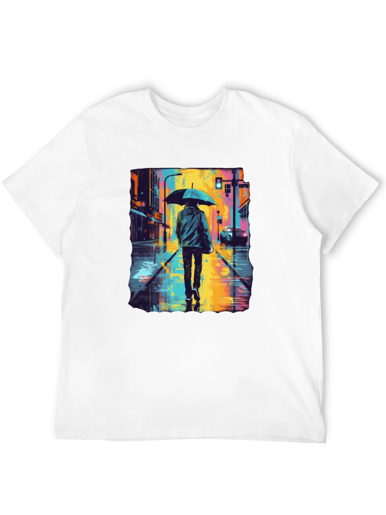 Rainy Day Street Art T-Shirt