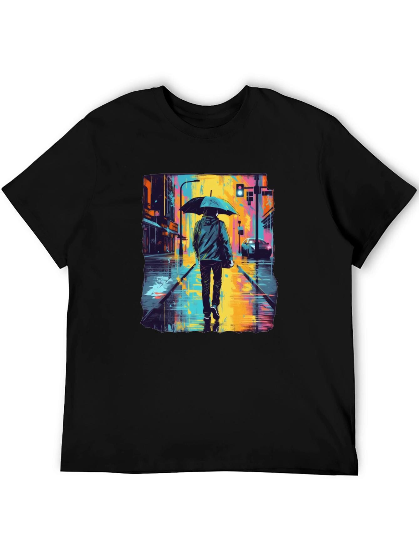 Rainy Day Street Art T-Shirt
