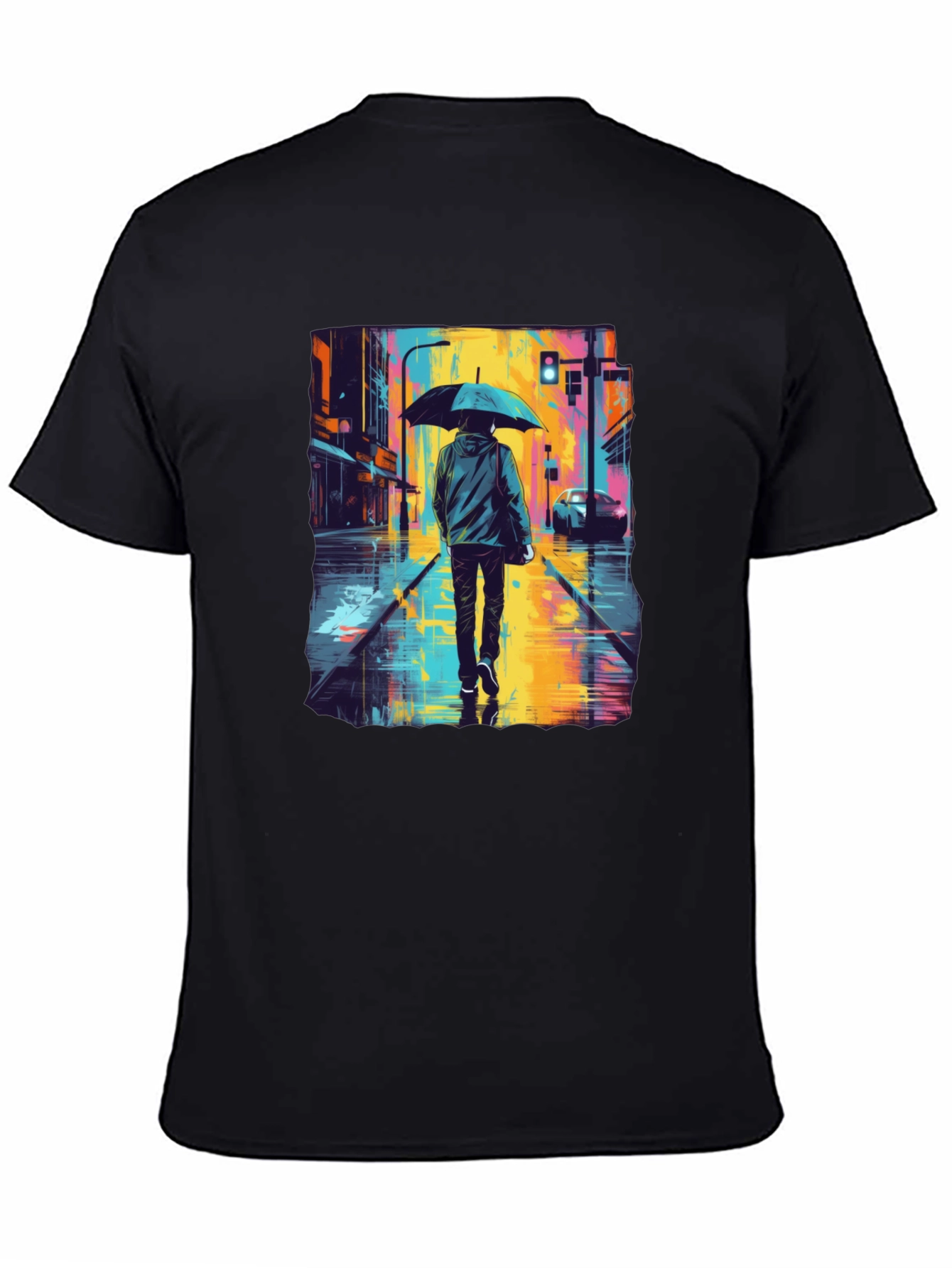 Rainy Day Street Art T-Shirt