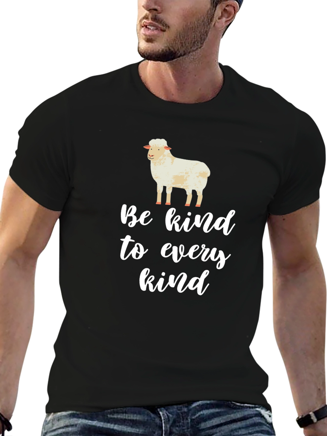 Be Kind Sheep T-Shirt - Animal Lover Tee
