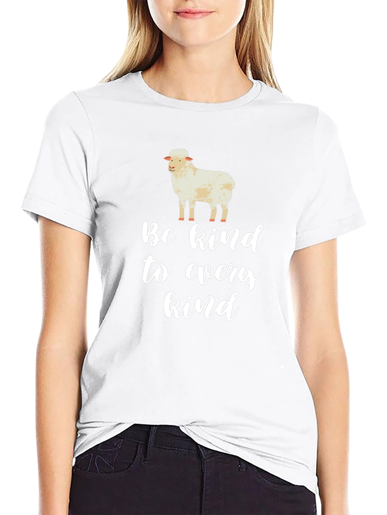 Be Kind Sheep T-Shirt - Animal Lover Tee