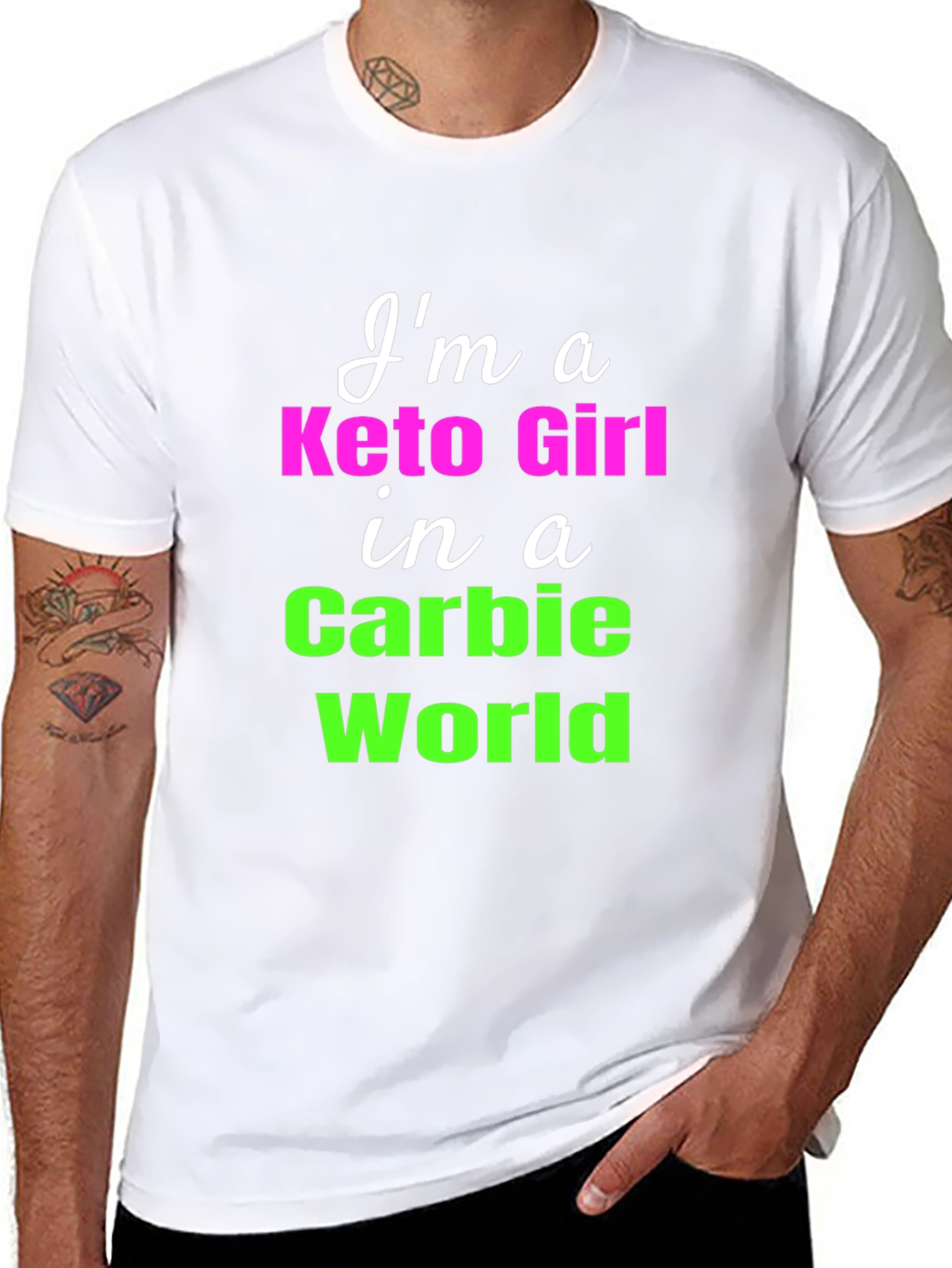 Keto Girl in a Carbie World T-Shirt