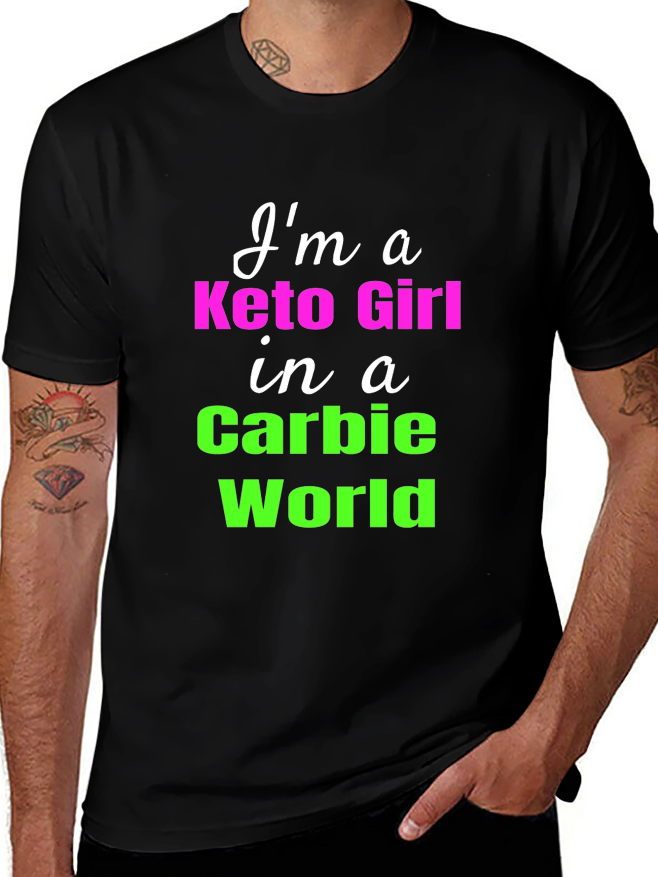 Keto Girl in a Carbie World T-Shirt