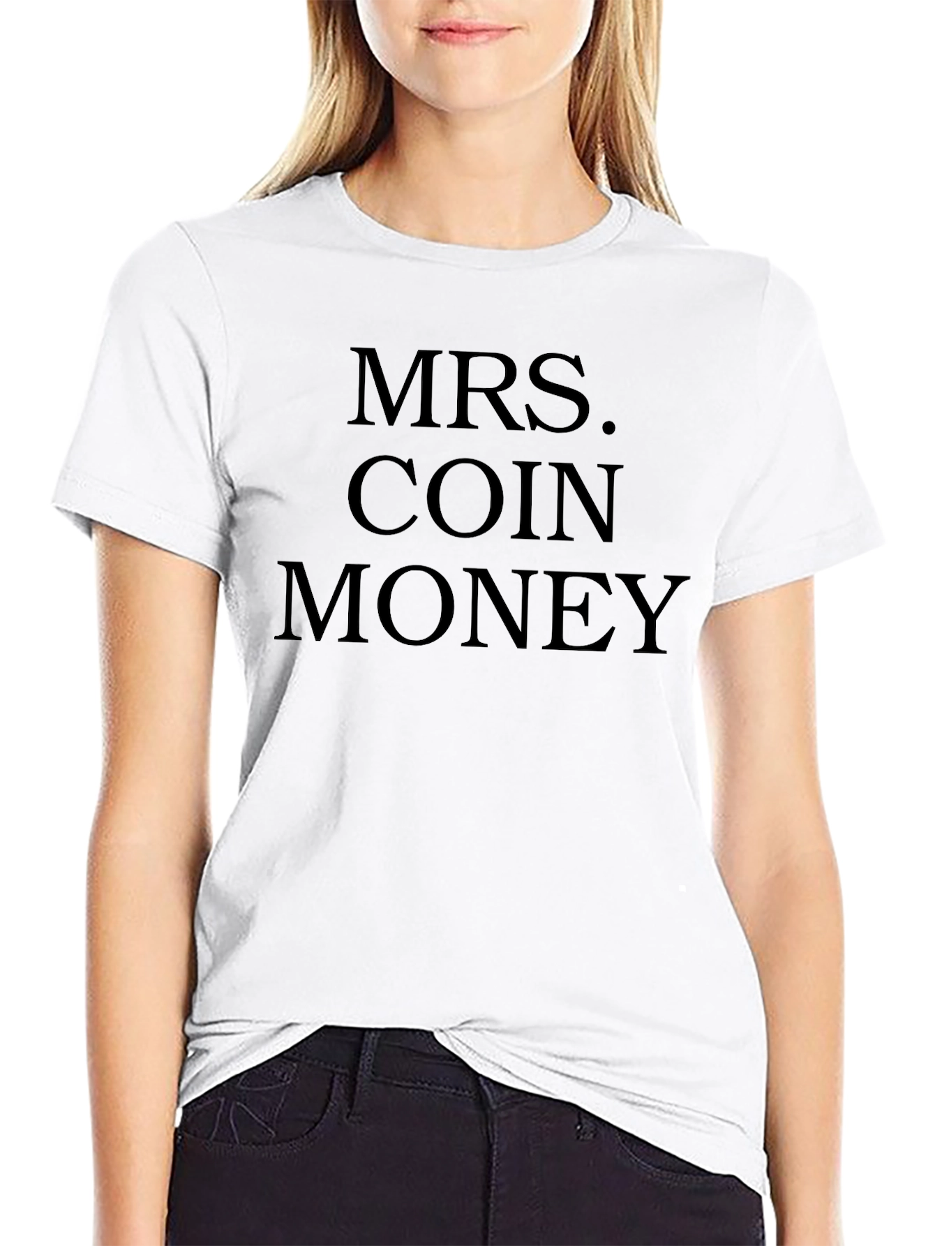 MRS. COIN MONEY Black T-Shirt