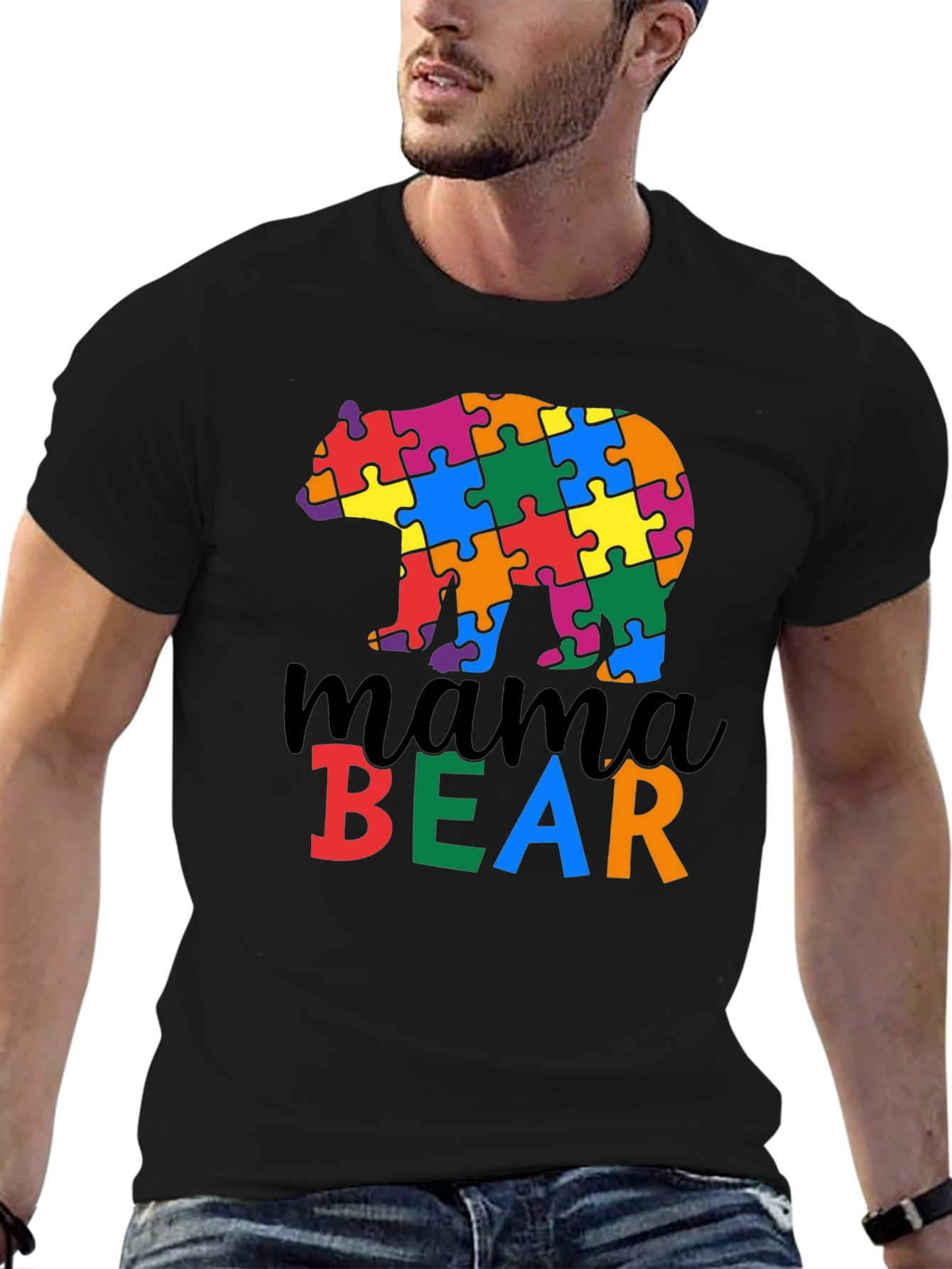 Mama Bear Autism Awareness T-Shirt