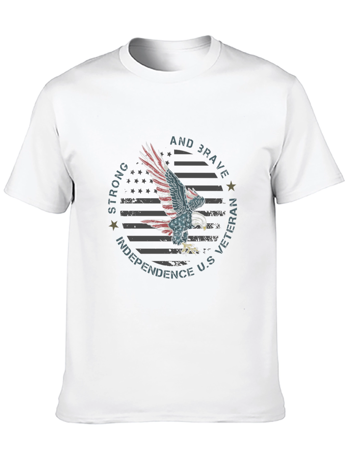 Patriotic Eagle Graphic T-Shirt