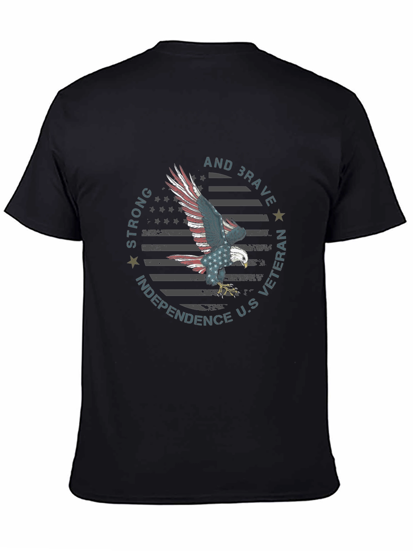 Patriotic Eagle Graphic T-Shirt