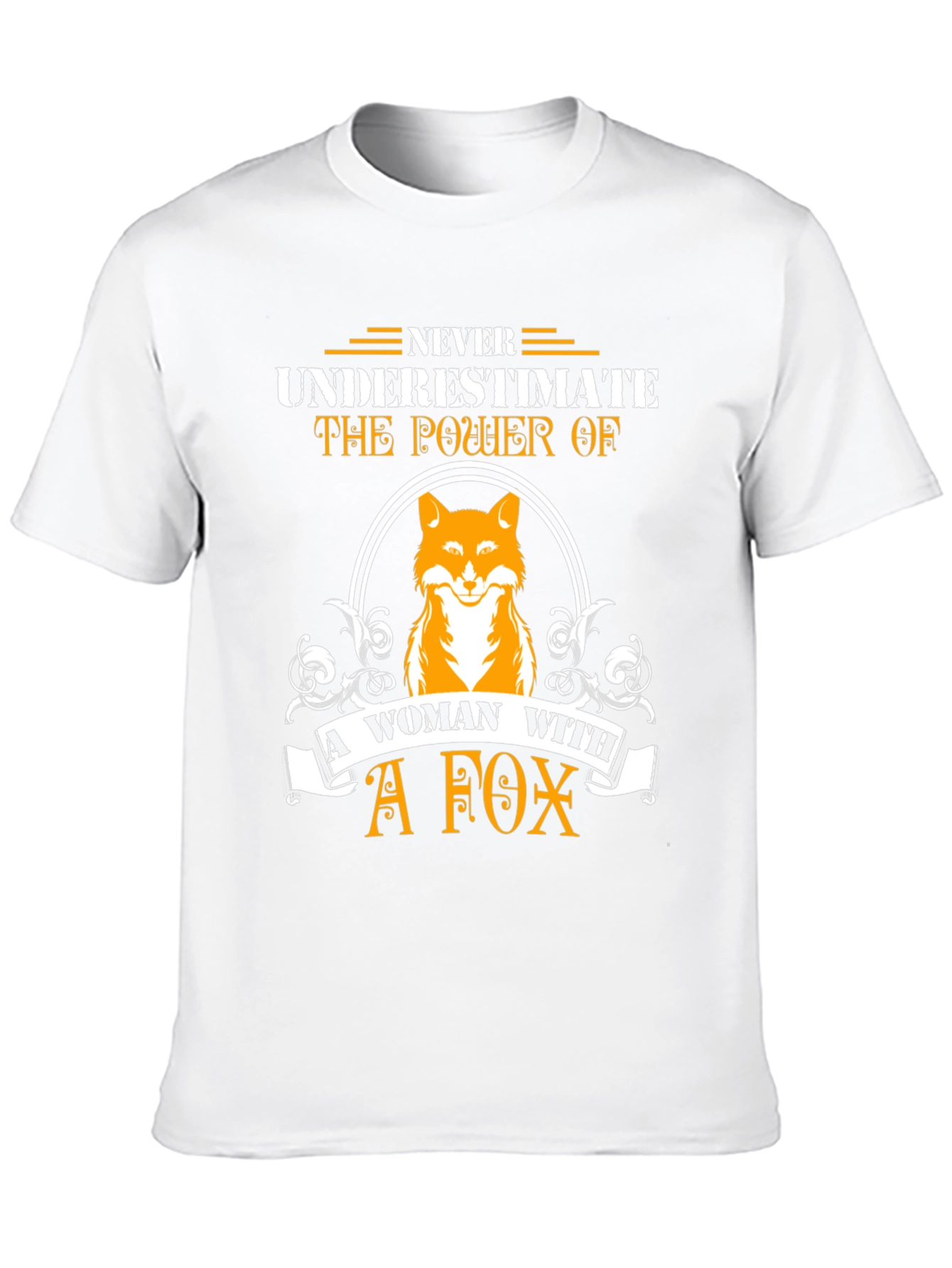 Never Underestimate Woman With A Fox T-Shirt