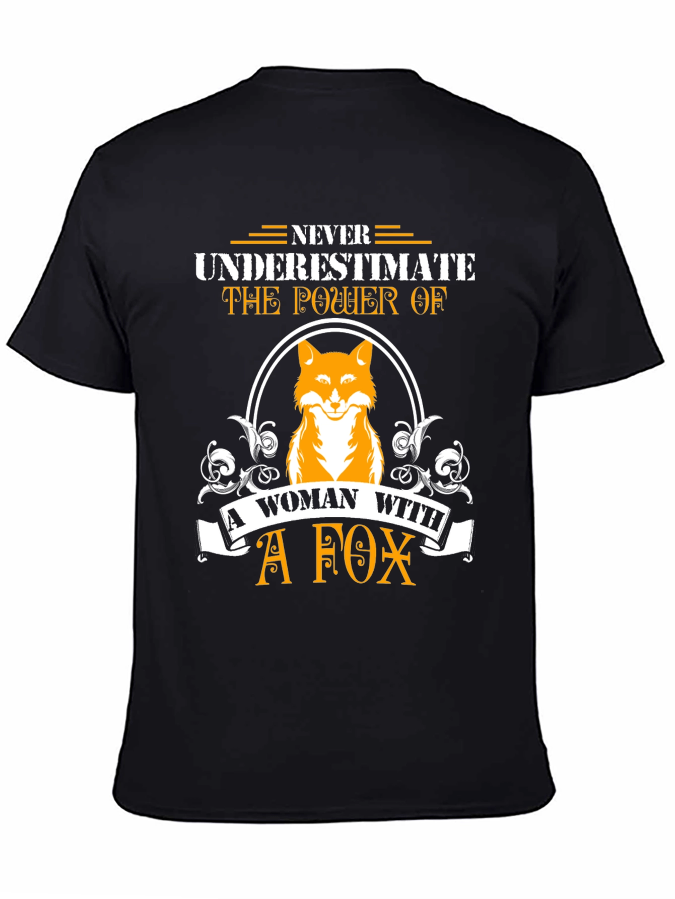 Never Underestimate Woman With A Fox T-Shirt