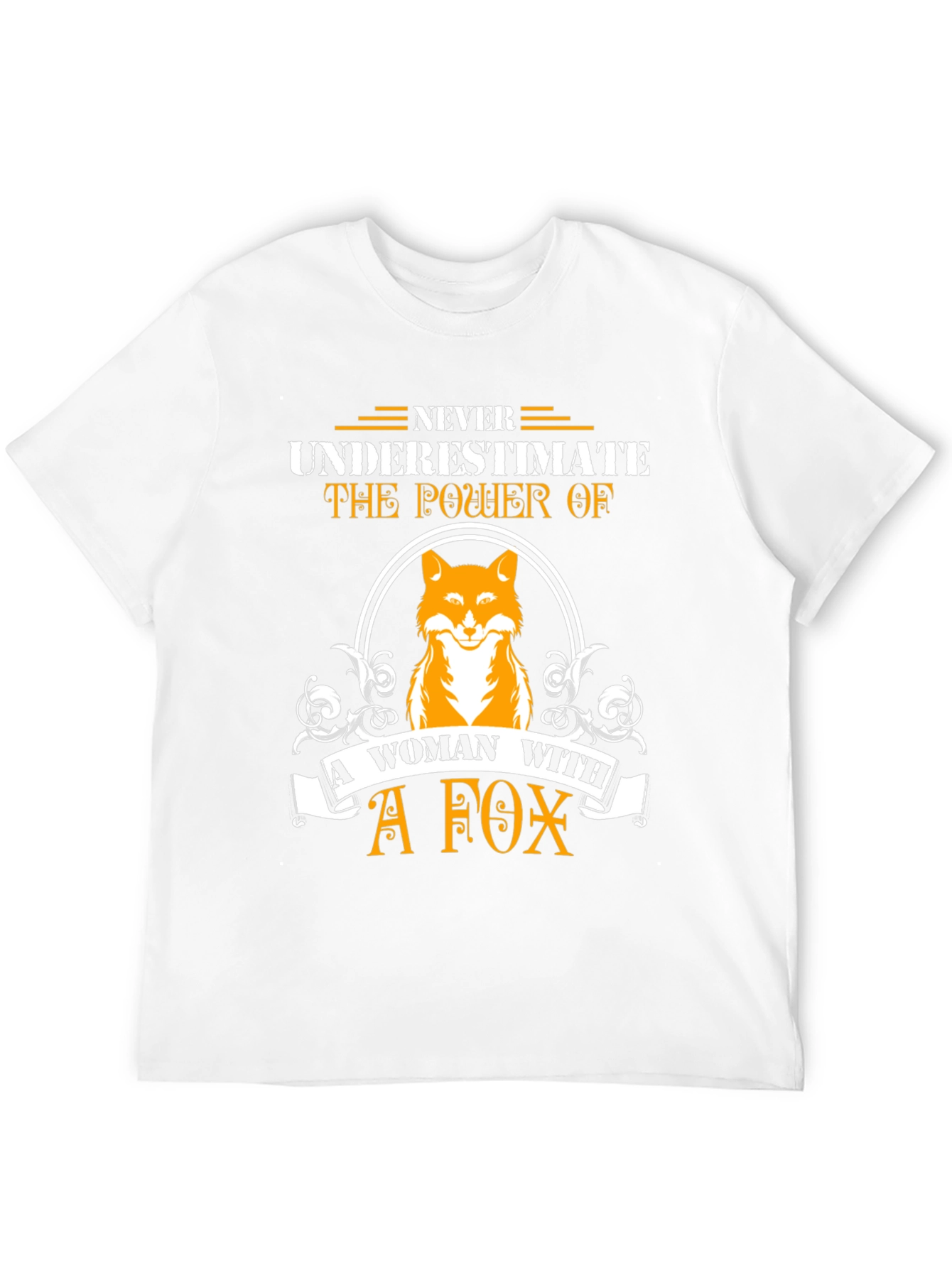 Never Underestimate Woman With A Fox T-Shirt