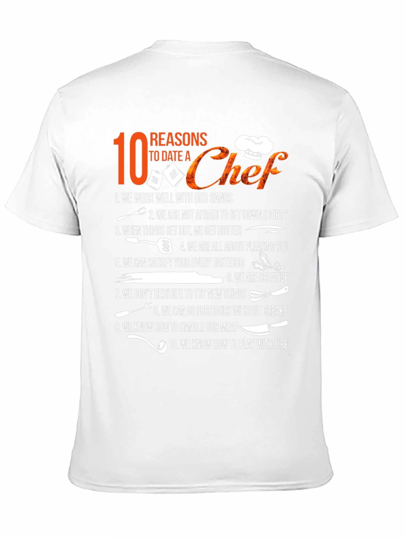 10 Reasons to Date a Chef Graphic Tee