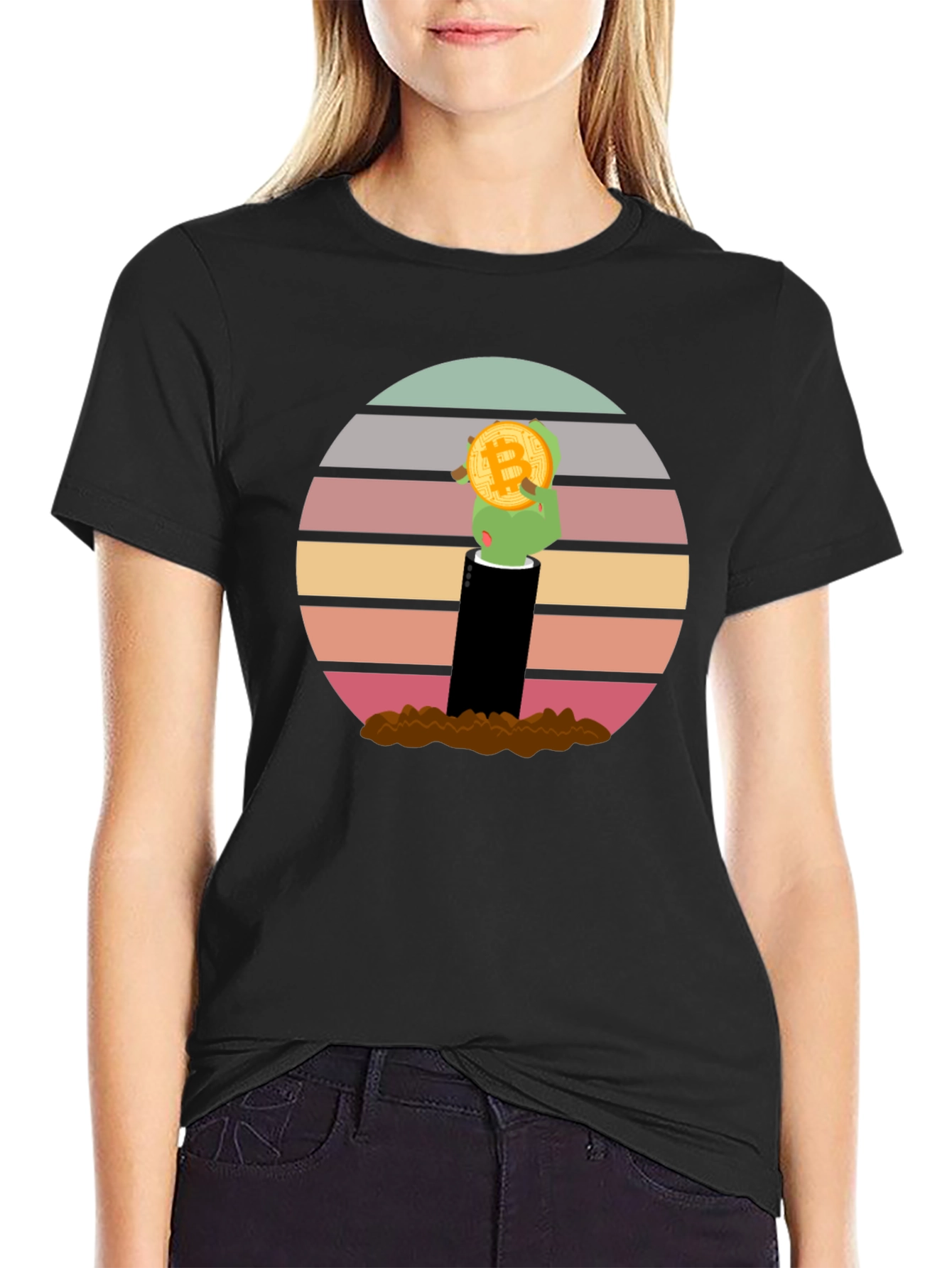 Bitcoin Zombie Hand T-Shirt